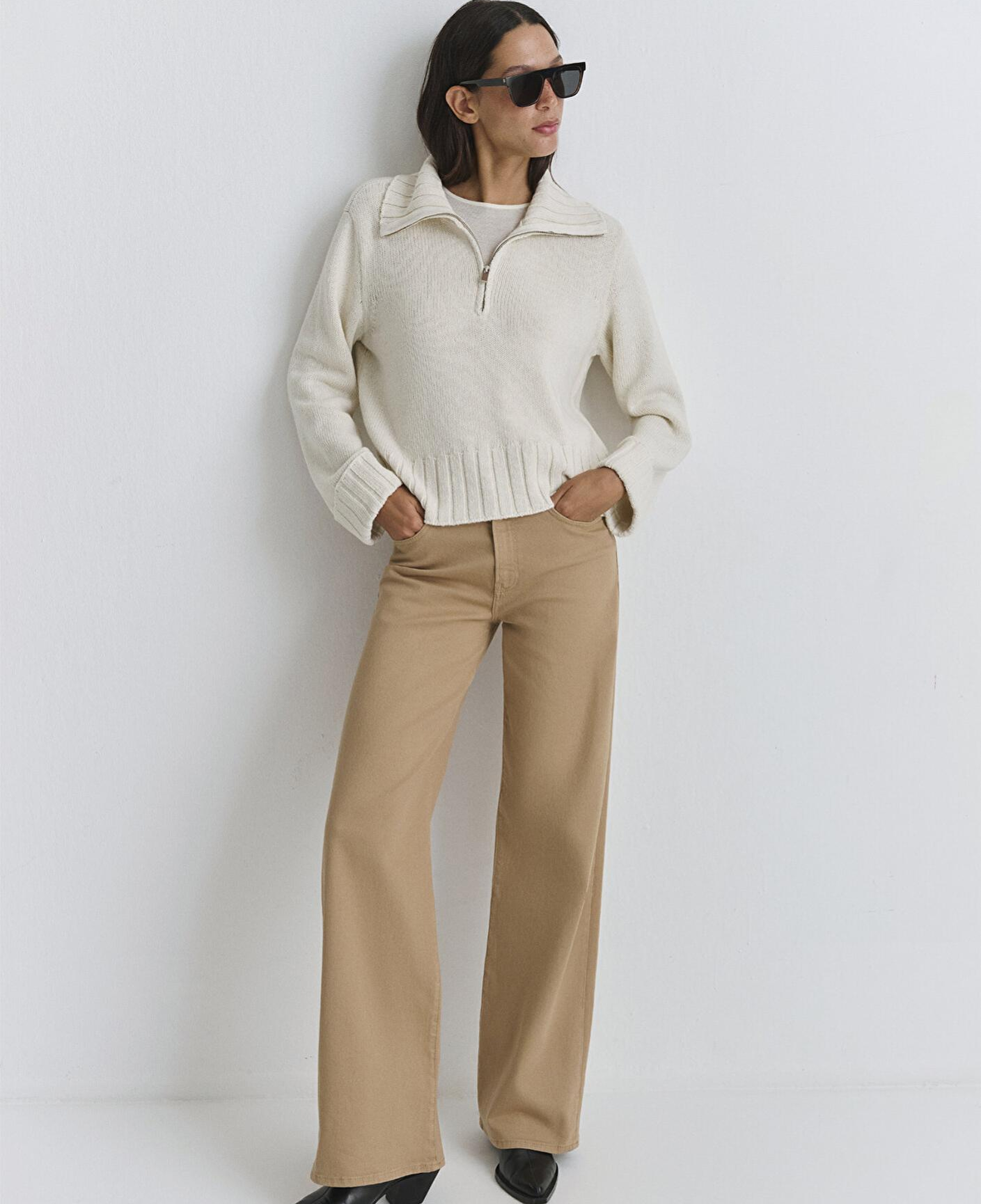 Mavi Malibu Bej Gabardin Pantolon 1010152-91198