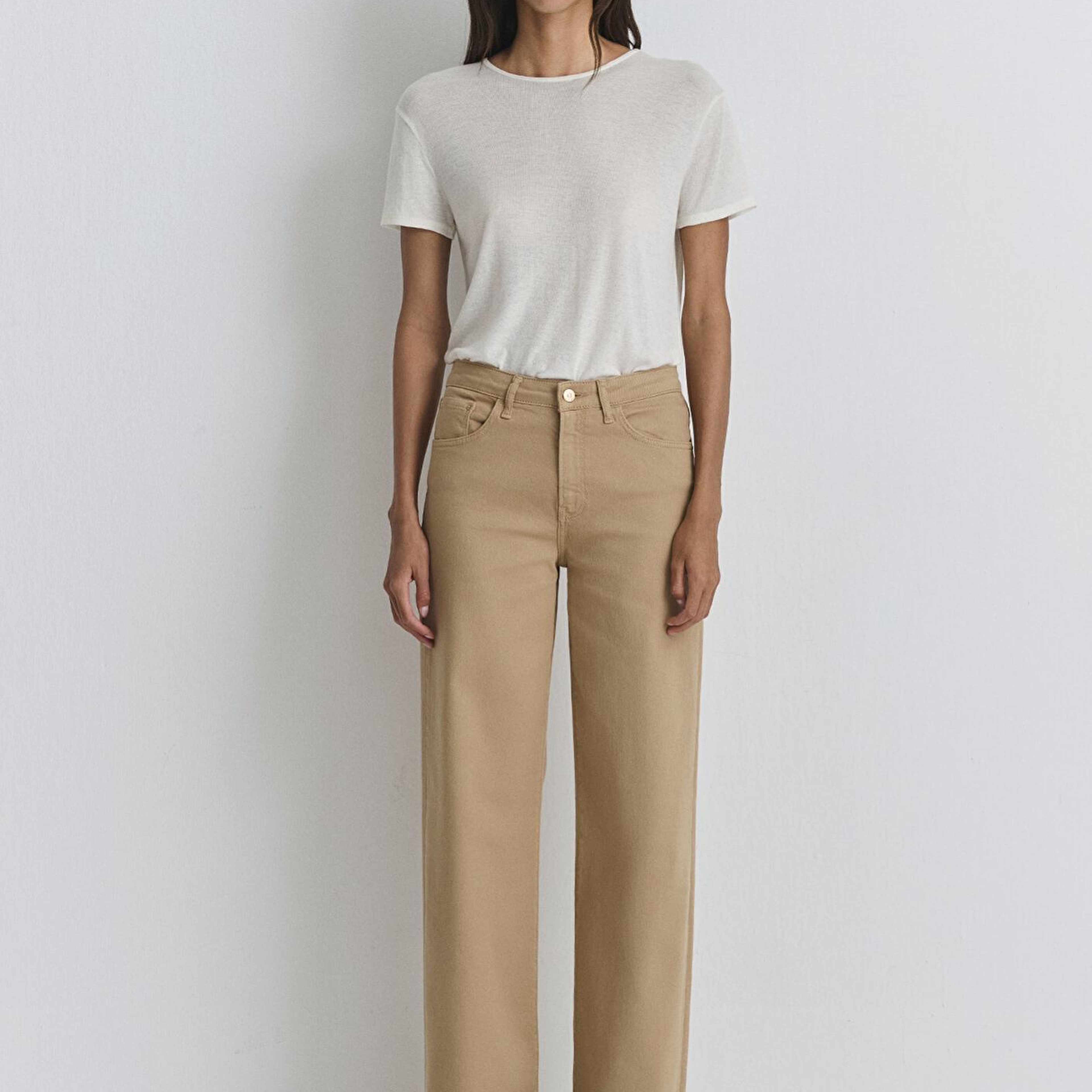 Mavi Malibu Bej Gabardin Pantolon 1010152-91198