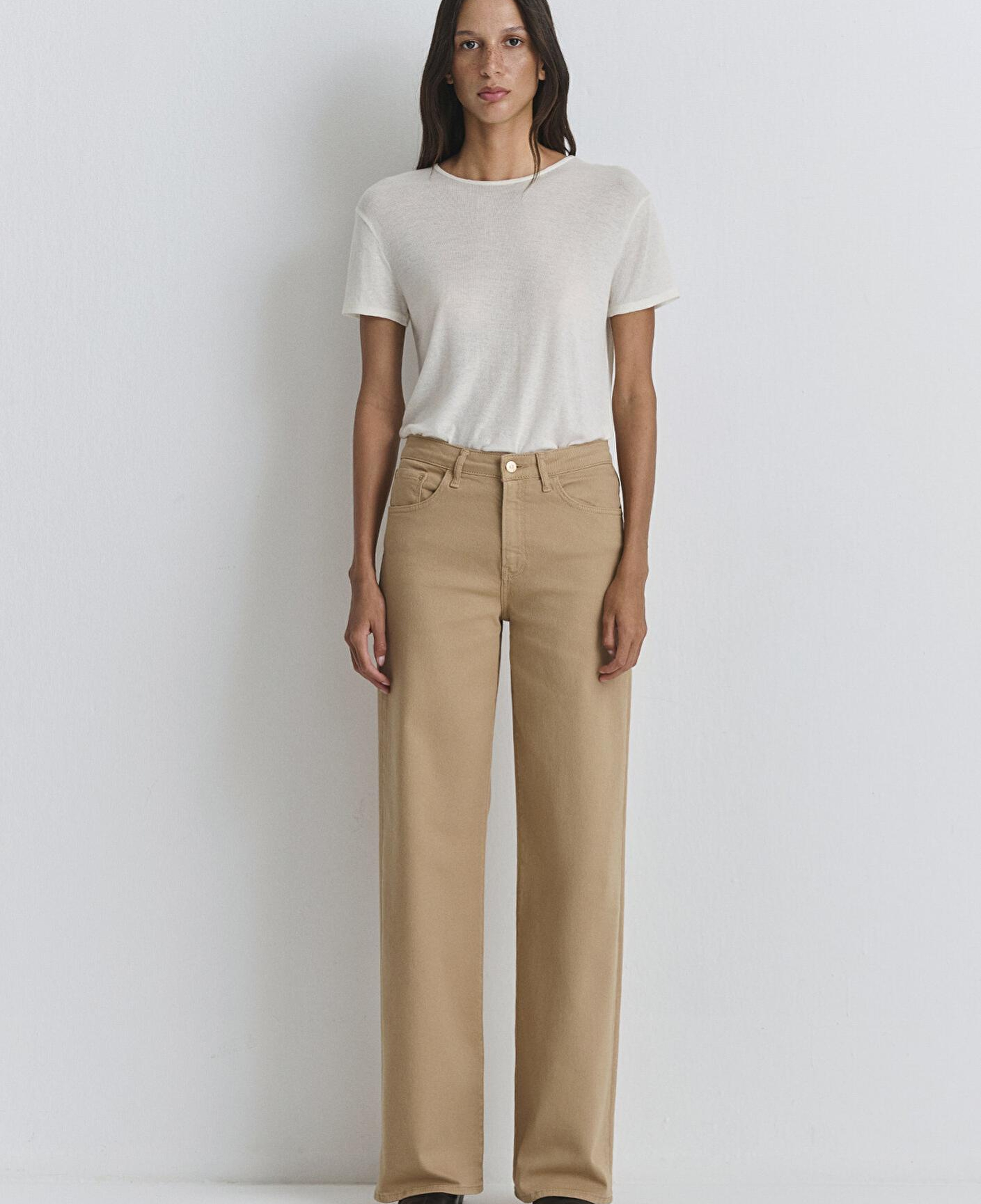 Mavi Malibu Bej Gabardin Pantolon 1010152-91198