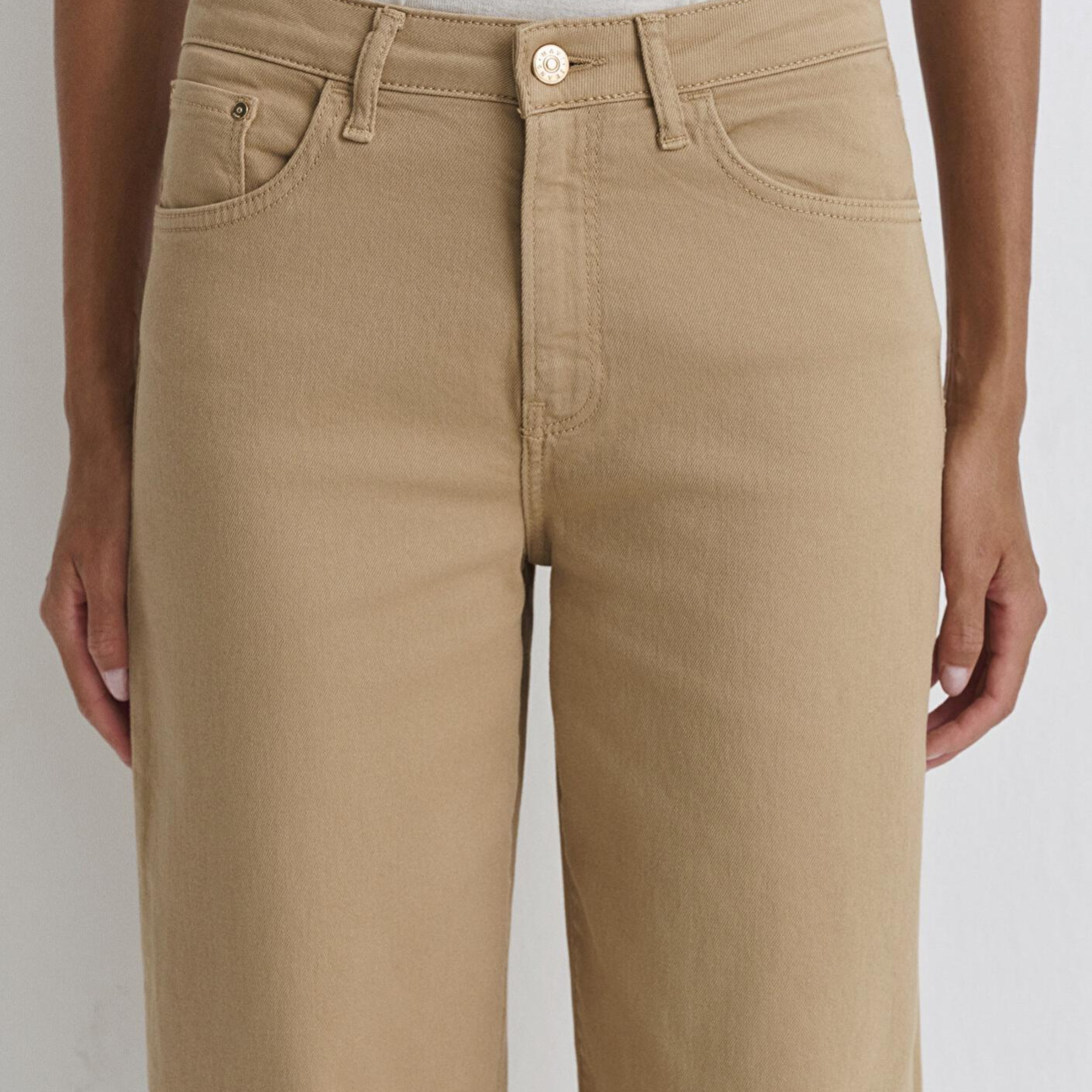 Mavi Malibu Bej Gabardin Pantolon 1010152-91198