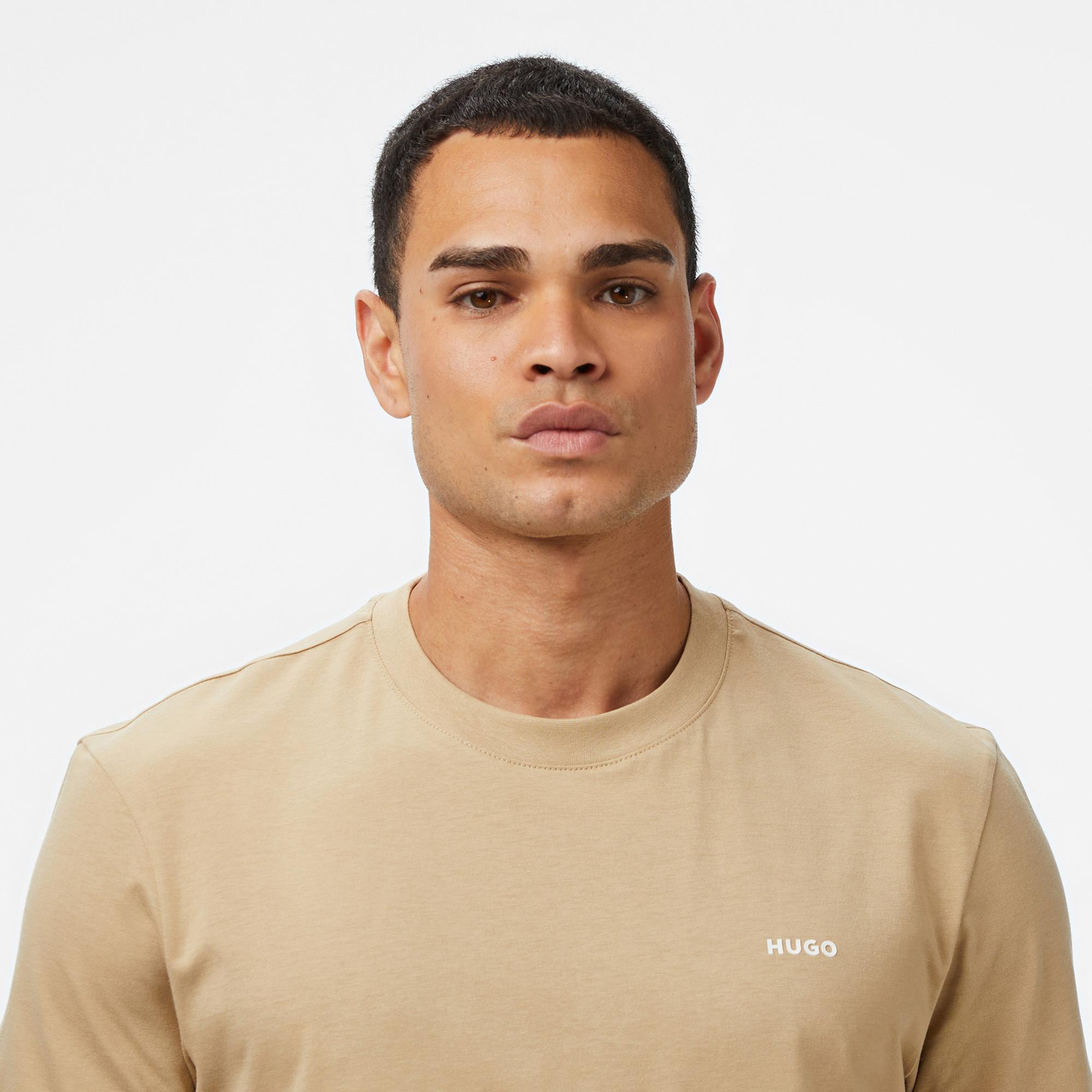Hugo Dero 222 Erkek Bej T-Shirt