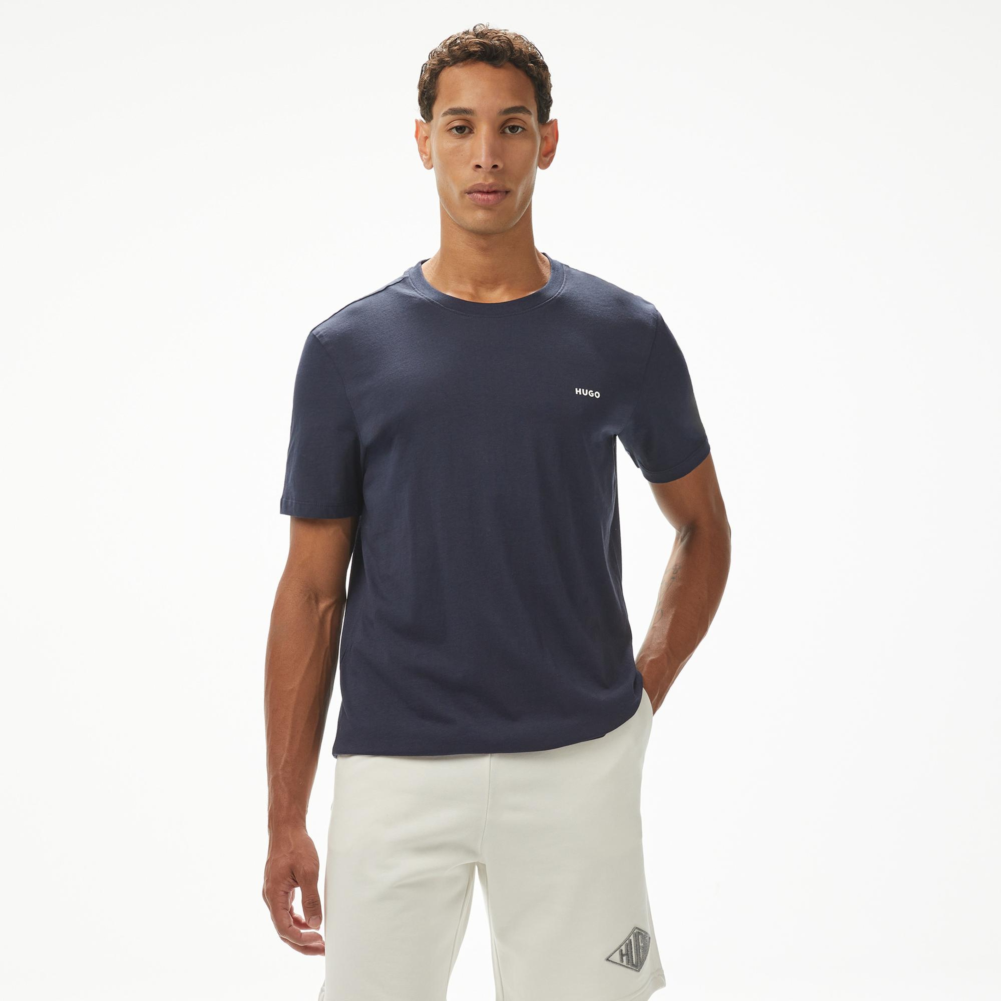 Hugo Dero 222 Erkek Mavi T-Shirt