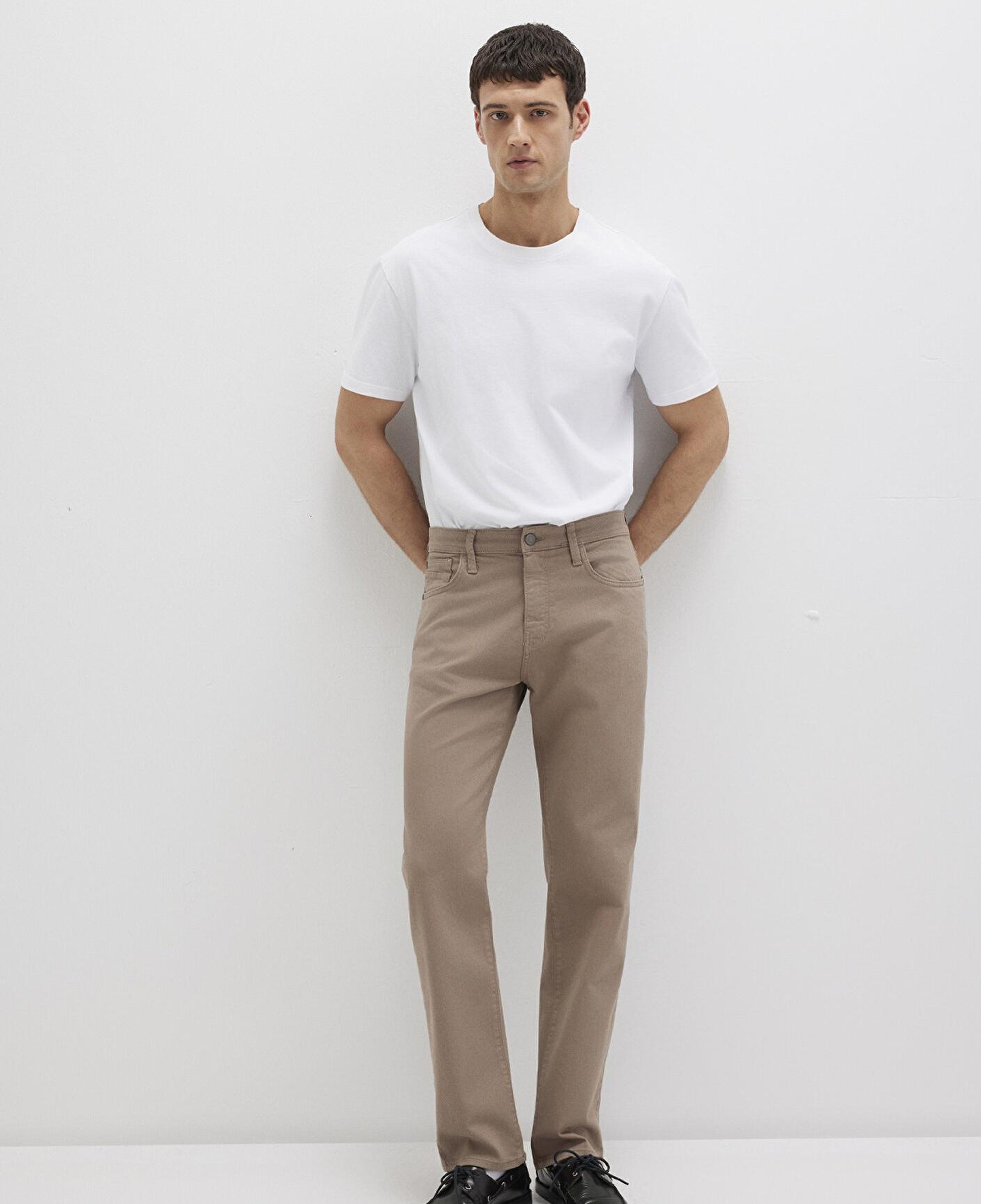 Mavi Lisbon Bej Denim Gabardin Pantolon 0010039-90681