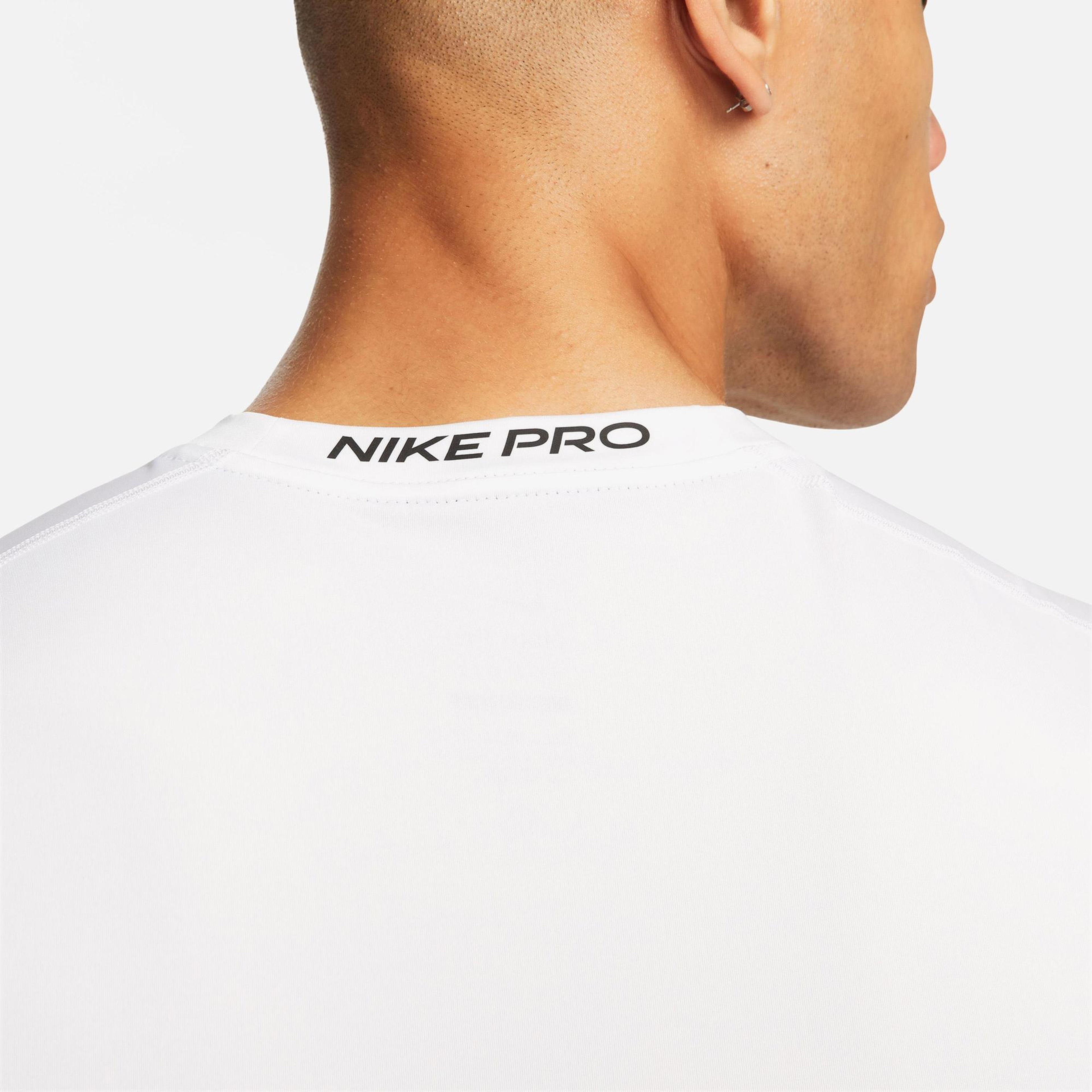 Nike Pro Dri-Fit Erkek Beyaz Kolsuz T-Shirt