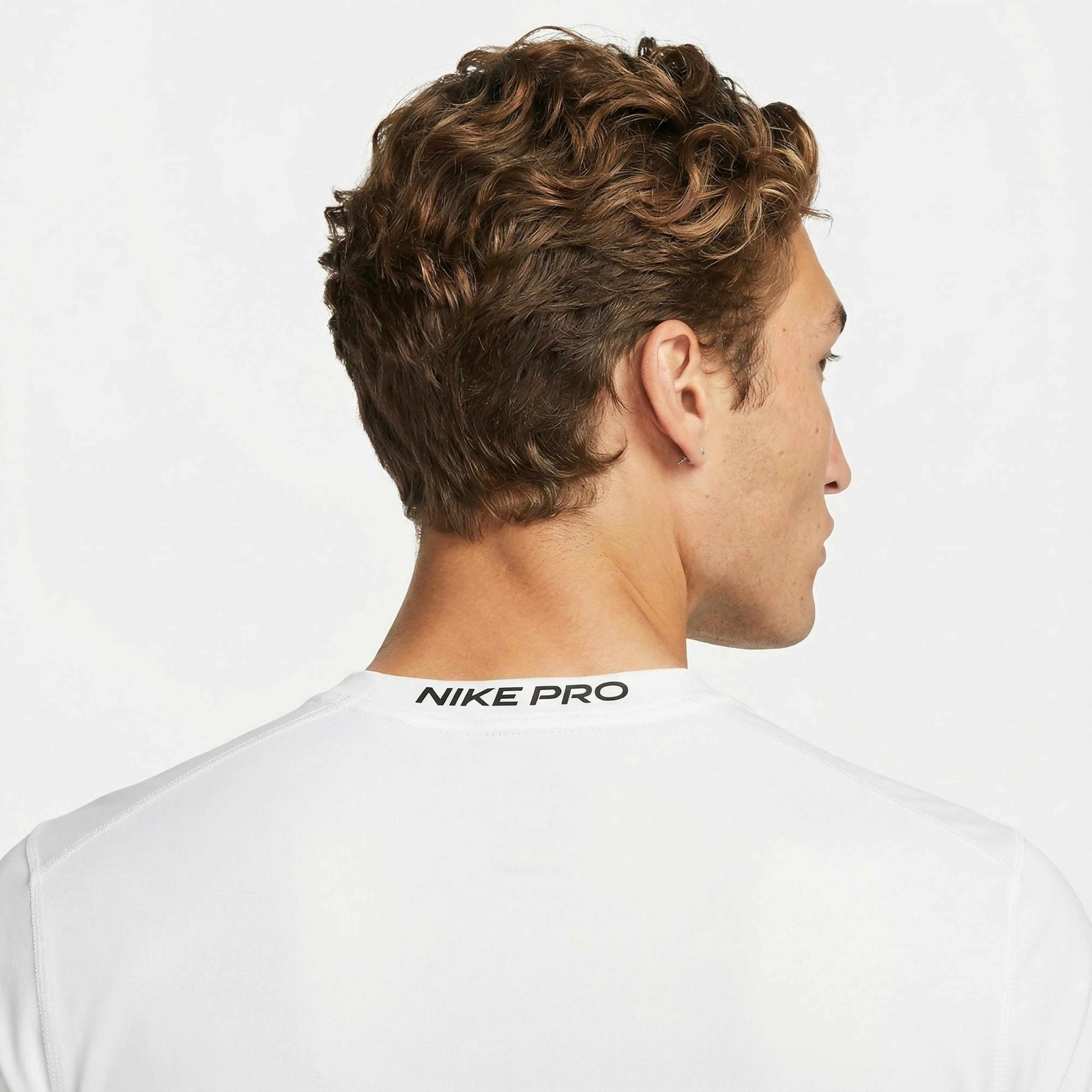 Nike Pro Dri-Fit Erkek Beyaz Kolsuz T-Shirt