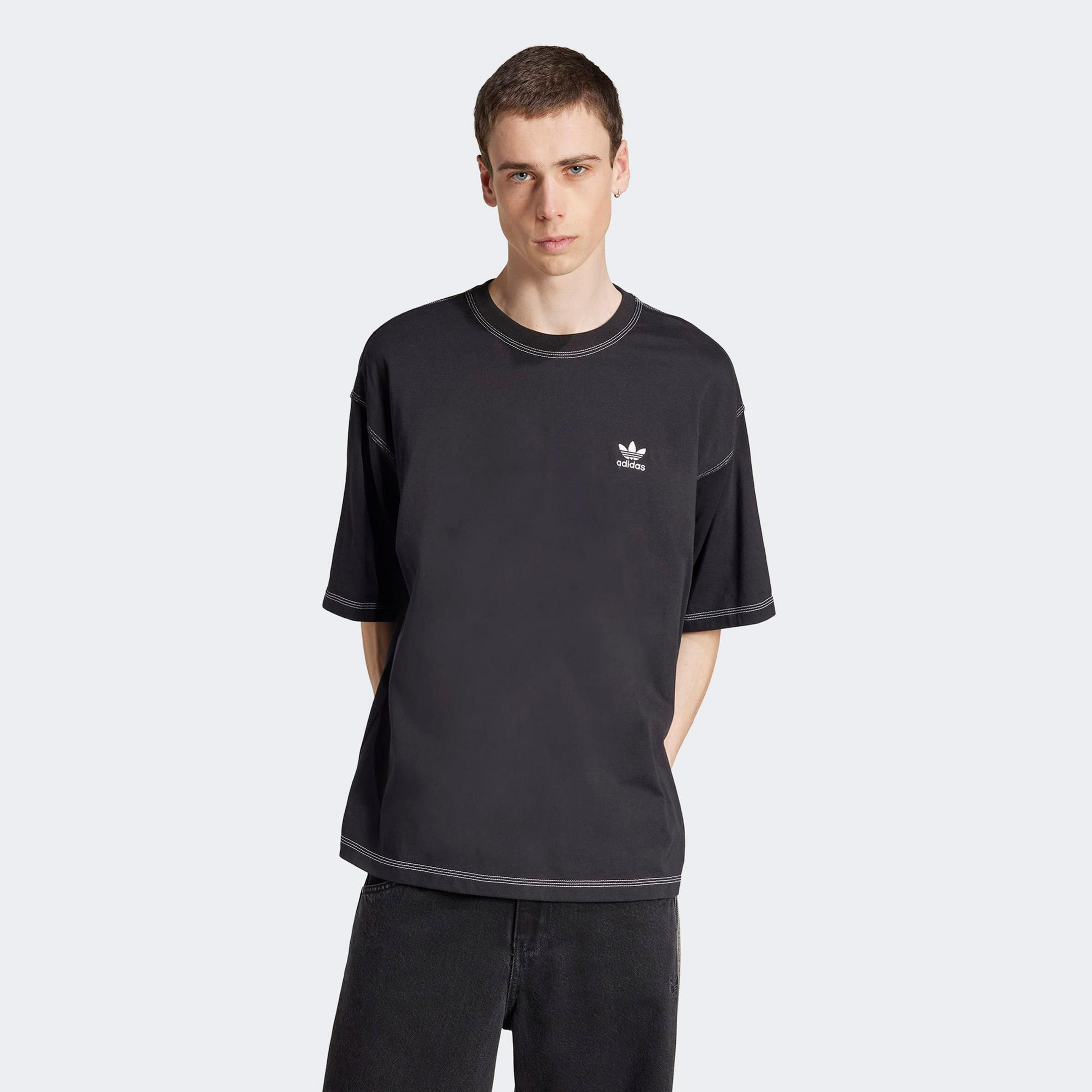 adidas Essentials Erkek Siyah T-Shirt