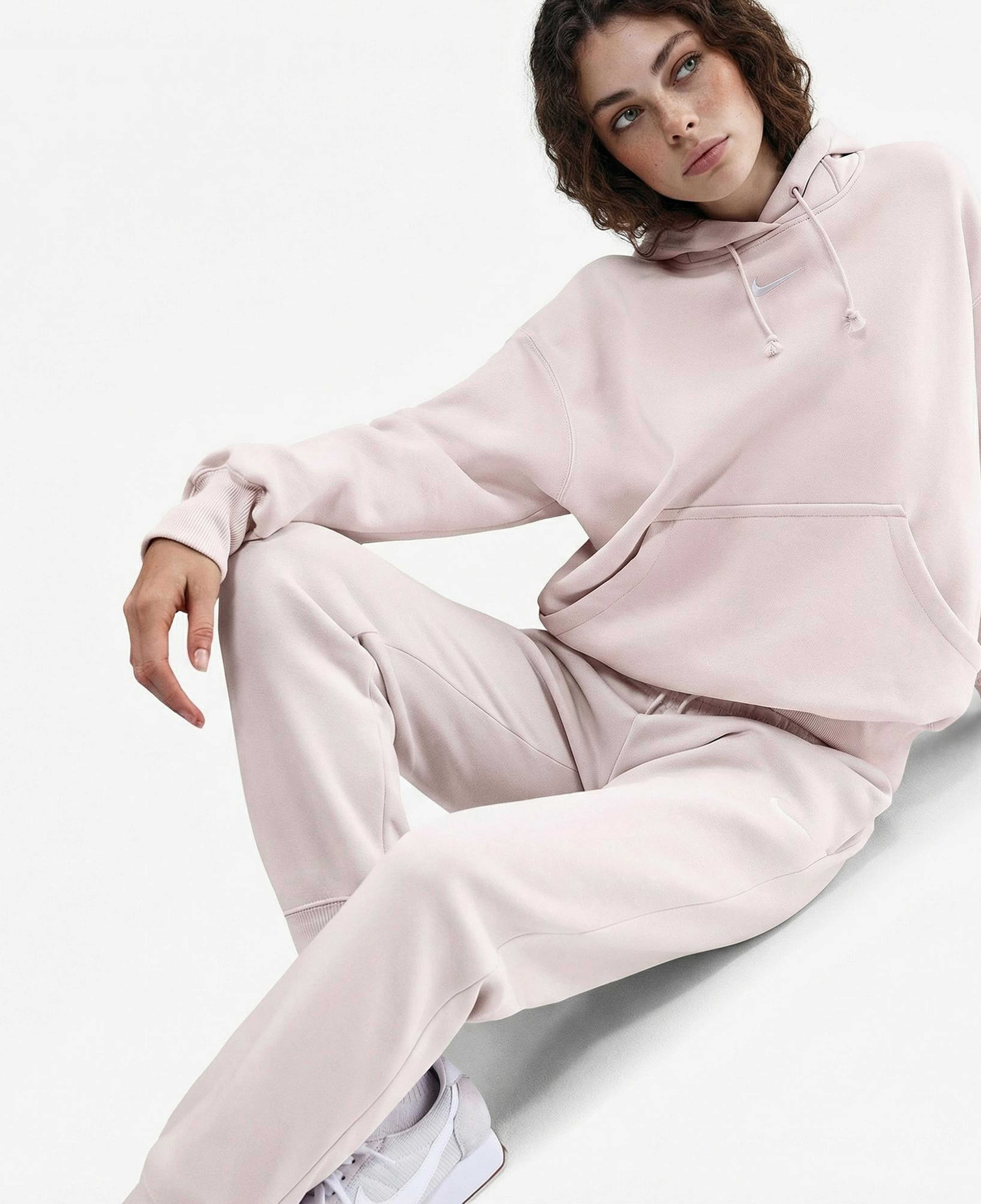 Nike Sportswear Phoenix Fleece Kadın Pembe Eşofman Altı