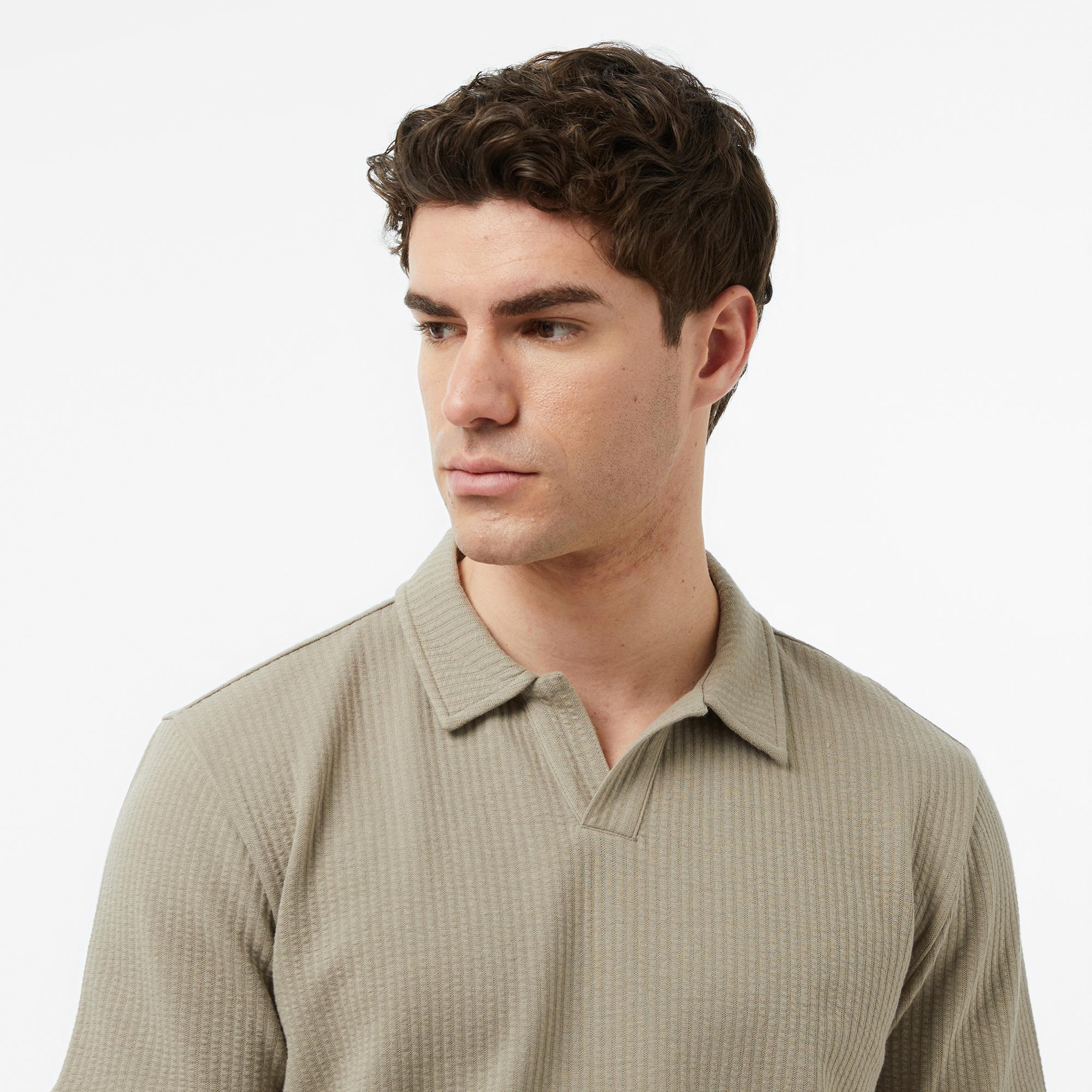 Nautica Erkek Bej Regular Fit Polo Yaka T-Shirt