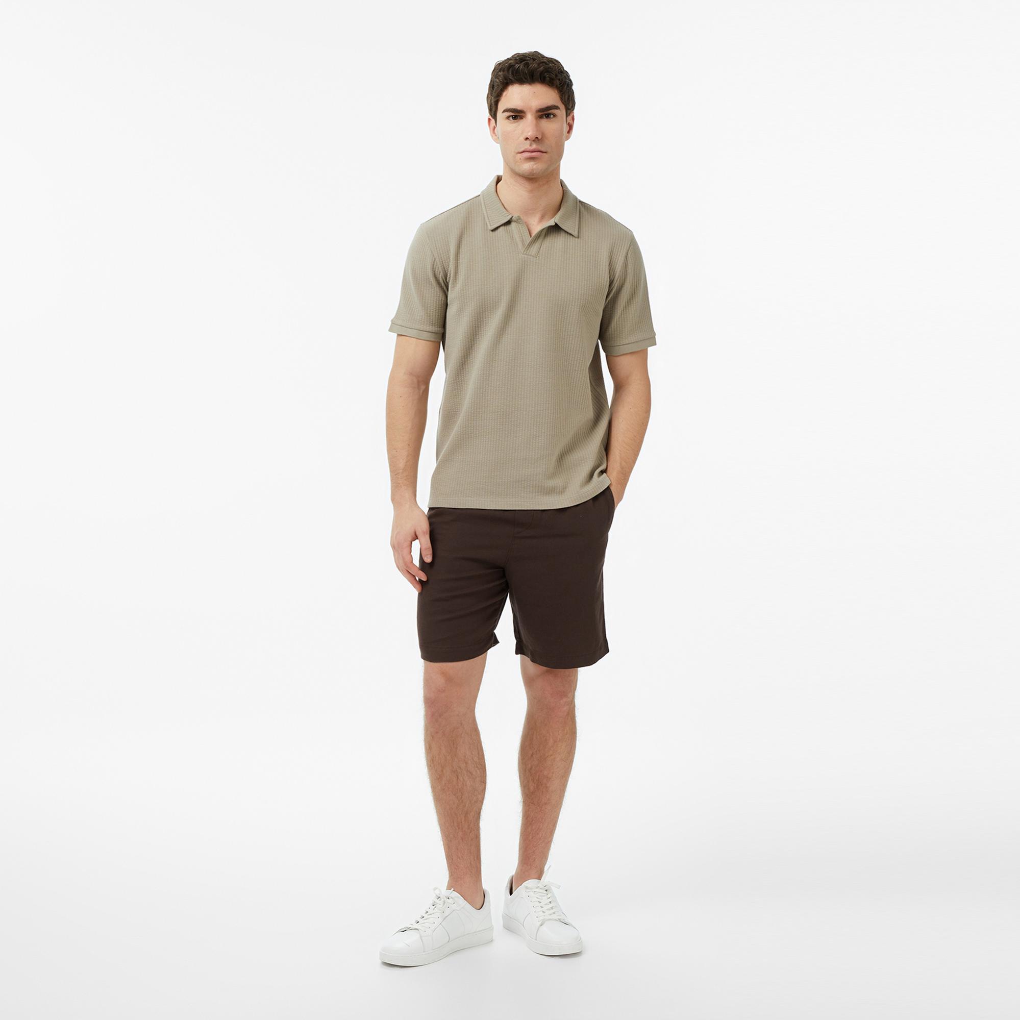 Nautica Erkek Bej Regular Fit Polo Yaka T-Shirt