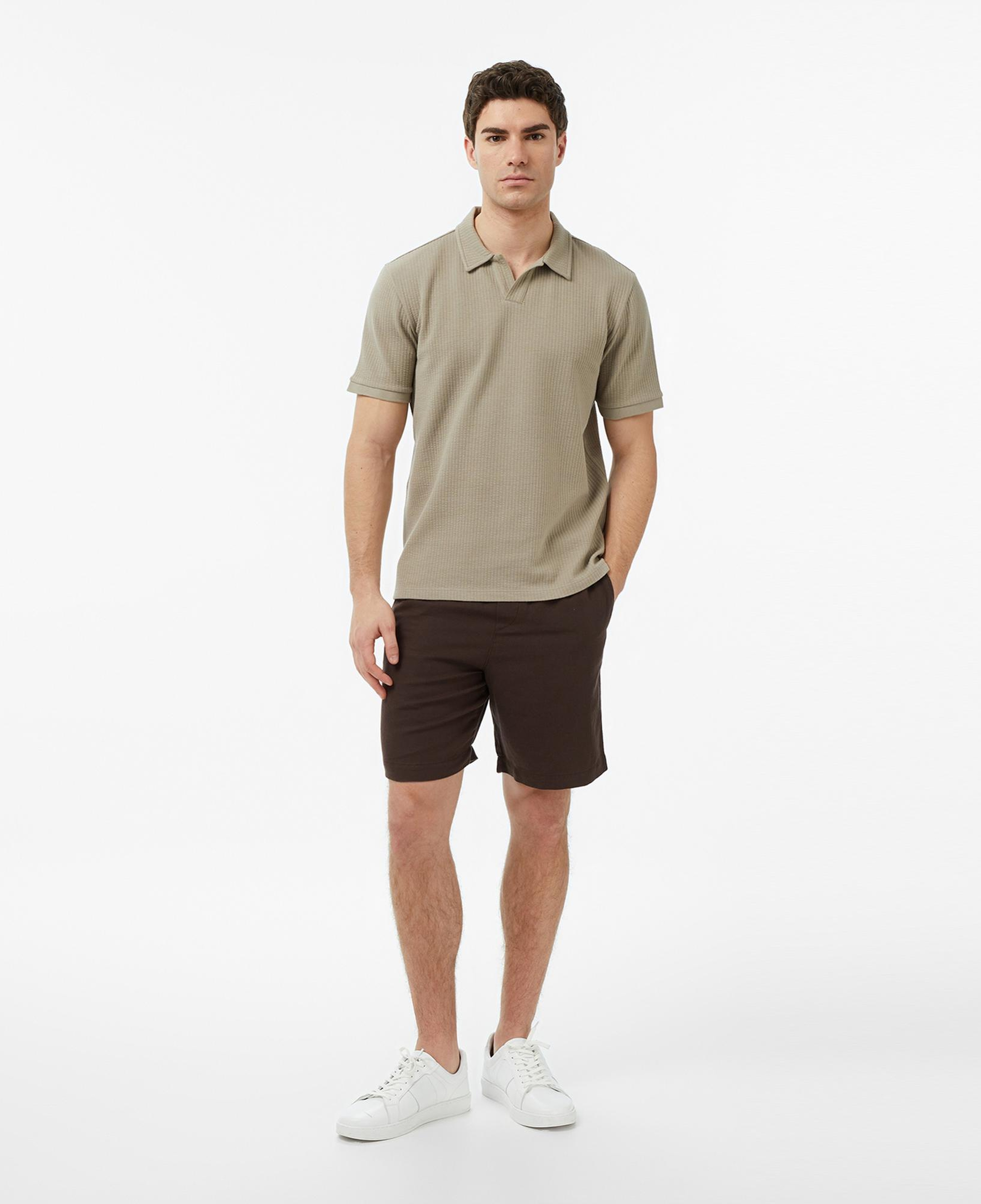 Nautica Erkek Bej Regular Fit Polo Yaka T-Shirt