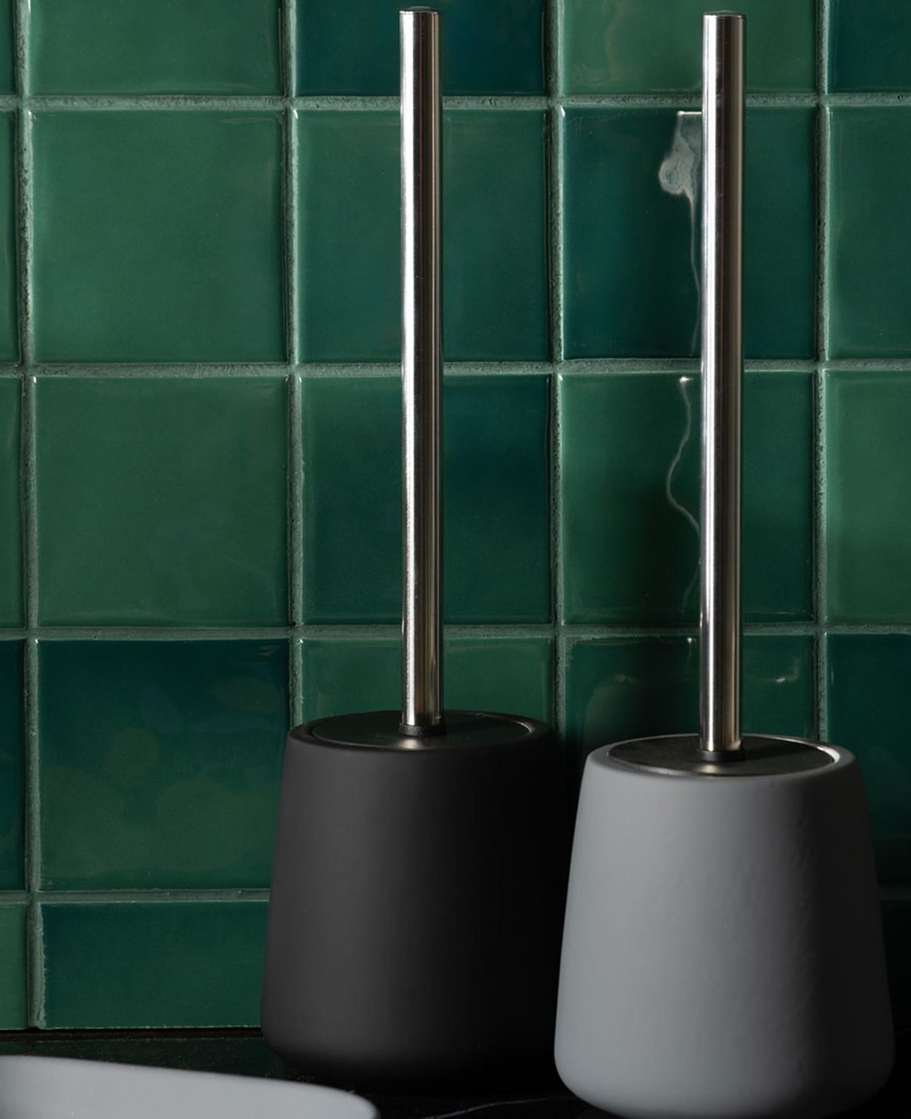 BOHO TUVALET FIRÇASI GRİ