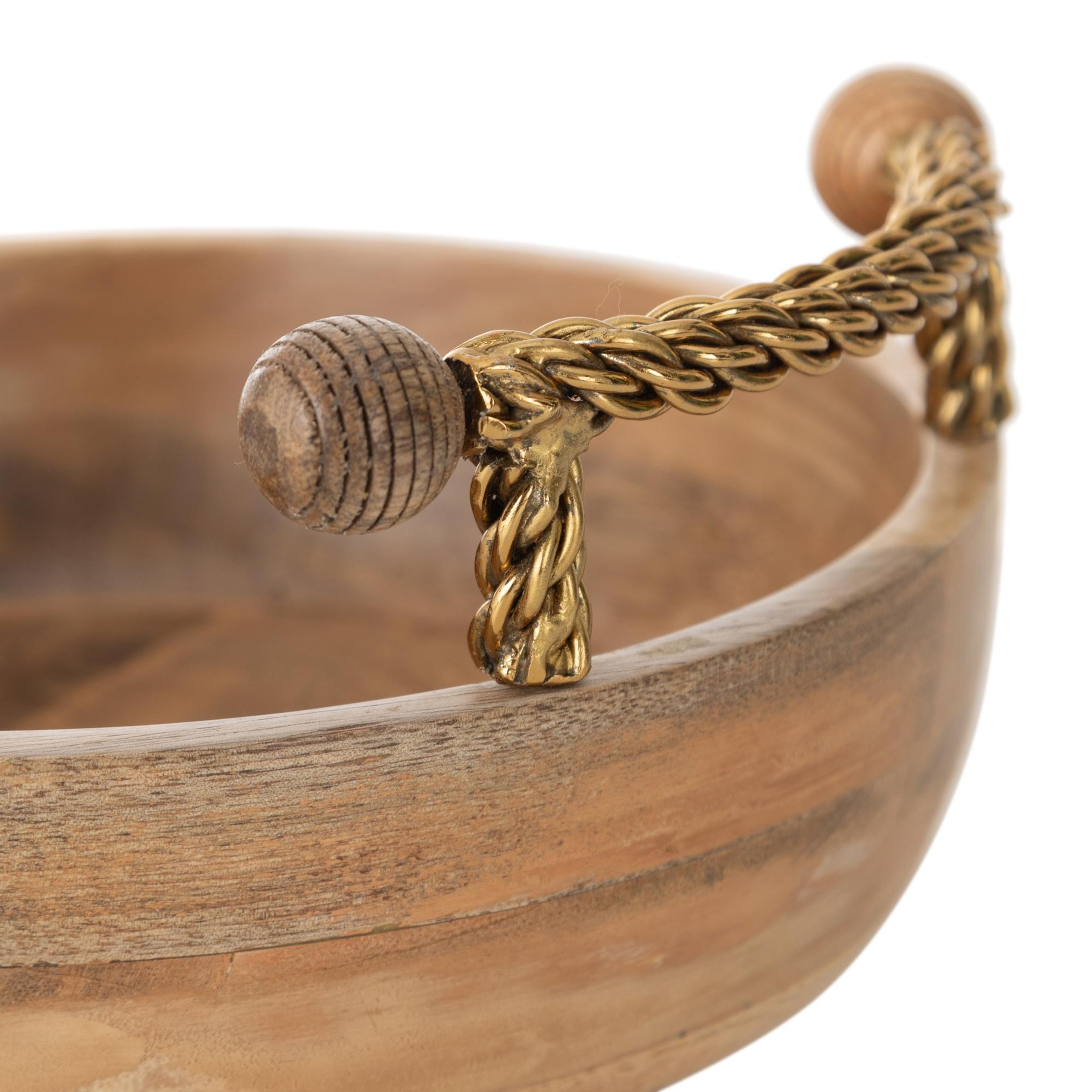 WOODEN DEKORATİF KASE 25 CM