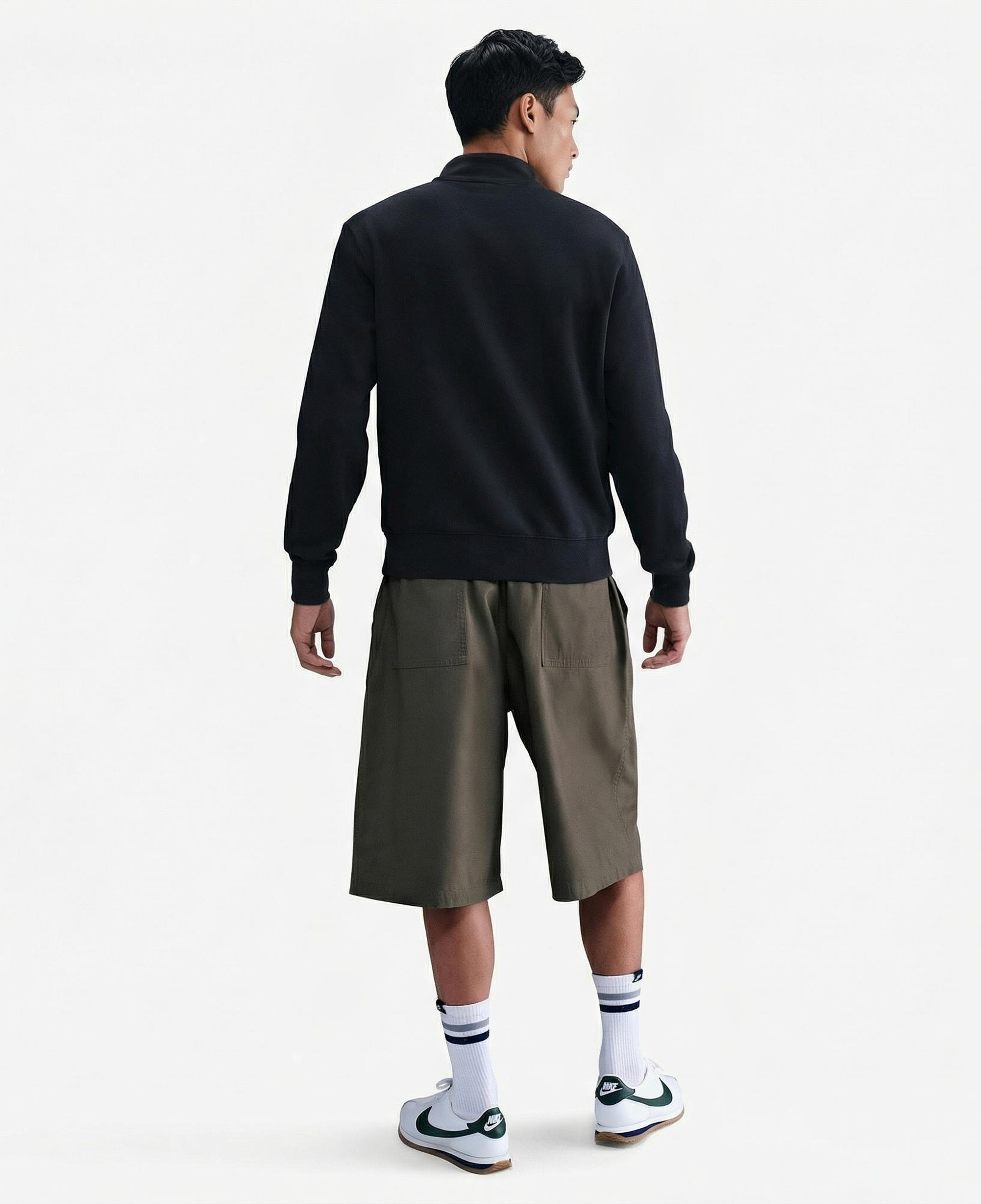 Nike Sportswear Club Fleece Top Erkek Siyah Sweatshirt