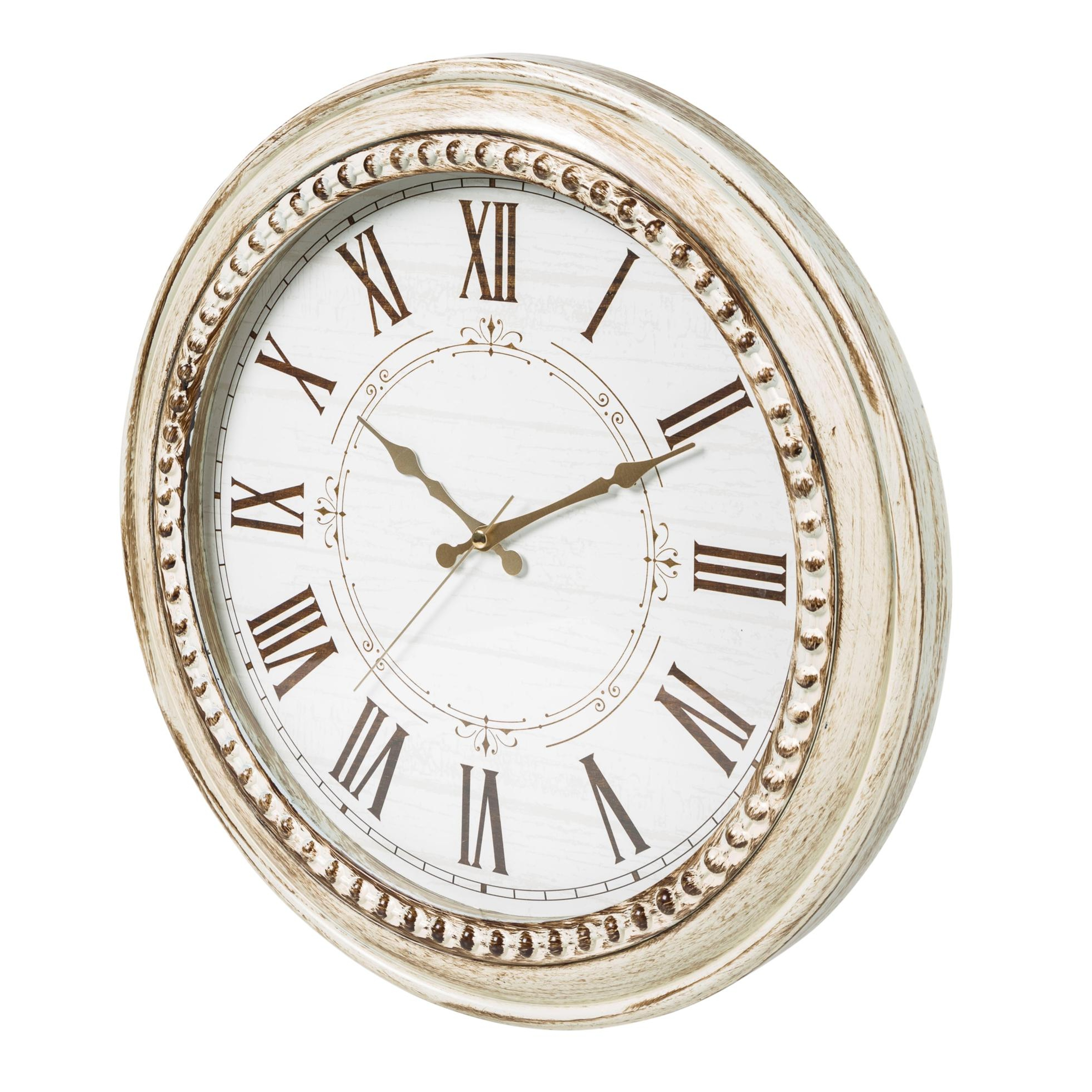 ESKİTME BEJ DUVAR SAATİ