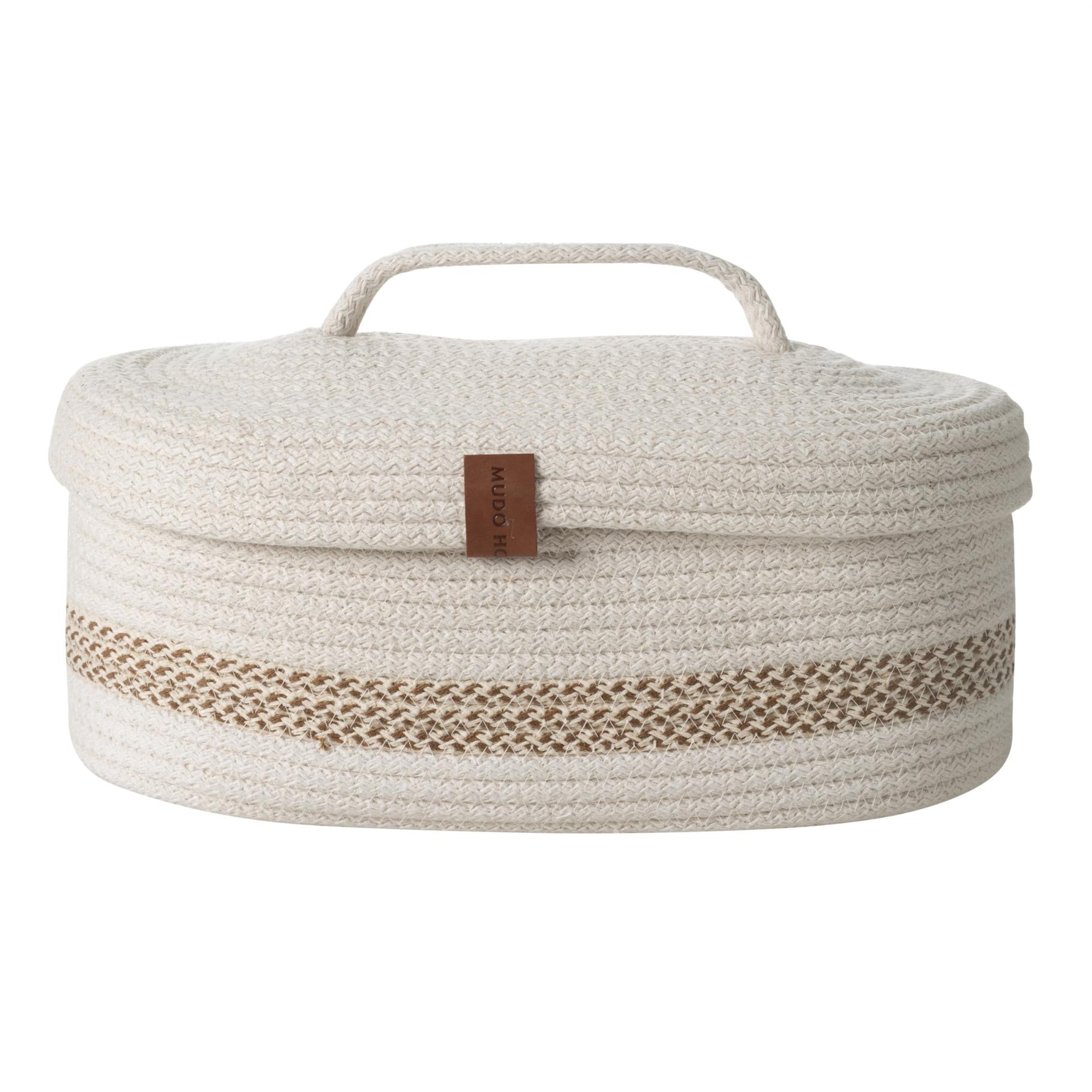 VENUS OVAL DÜZENLEYİCİ SEPET BEJ EKRU 30X13X11