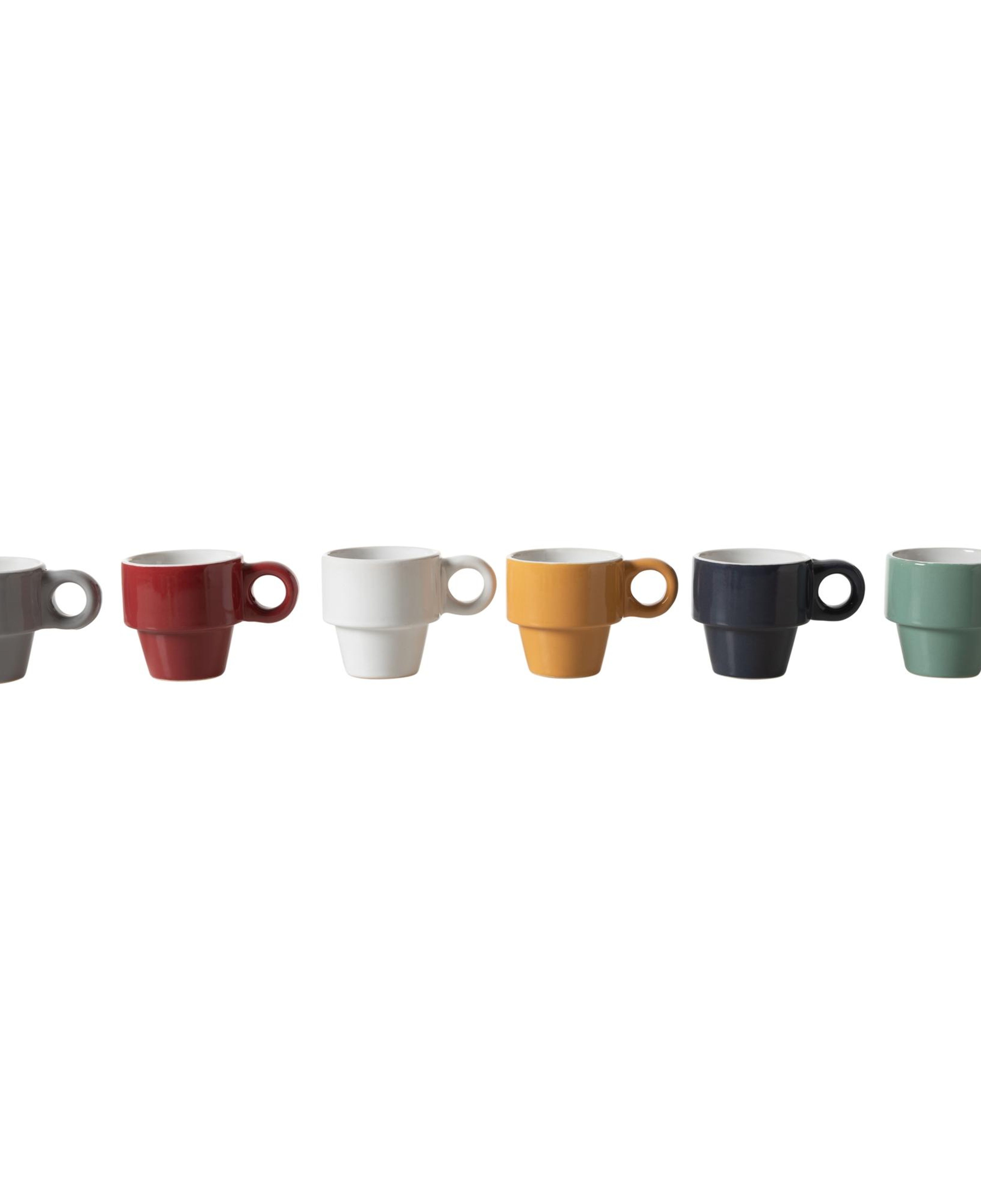 MULTICOLOR SERAMIK ESPRESSO FİNCANI 6 LI
