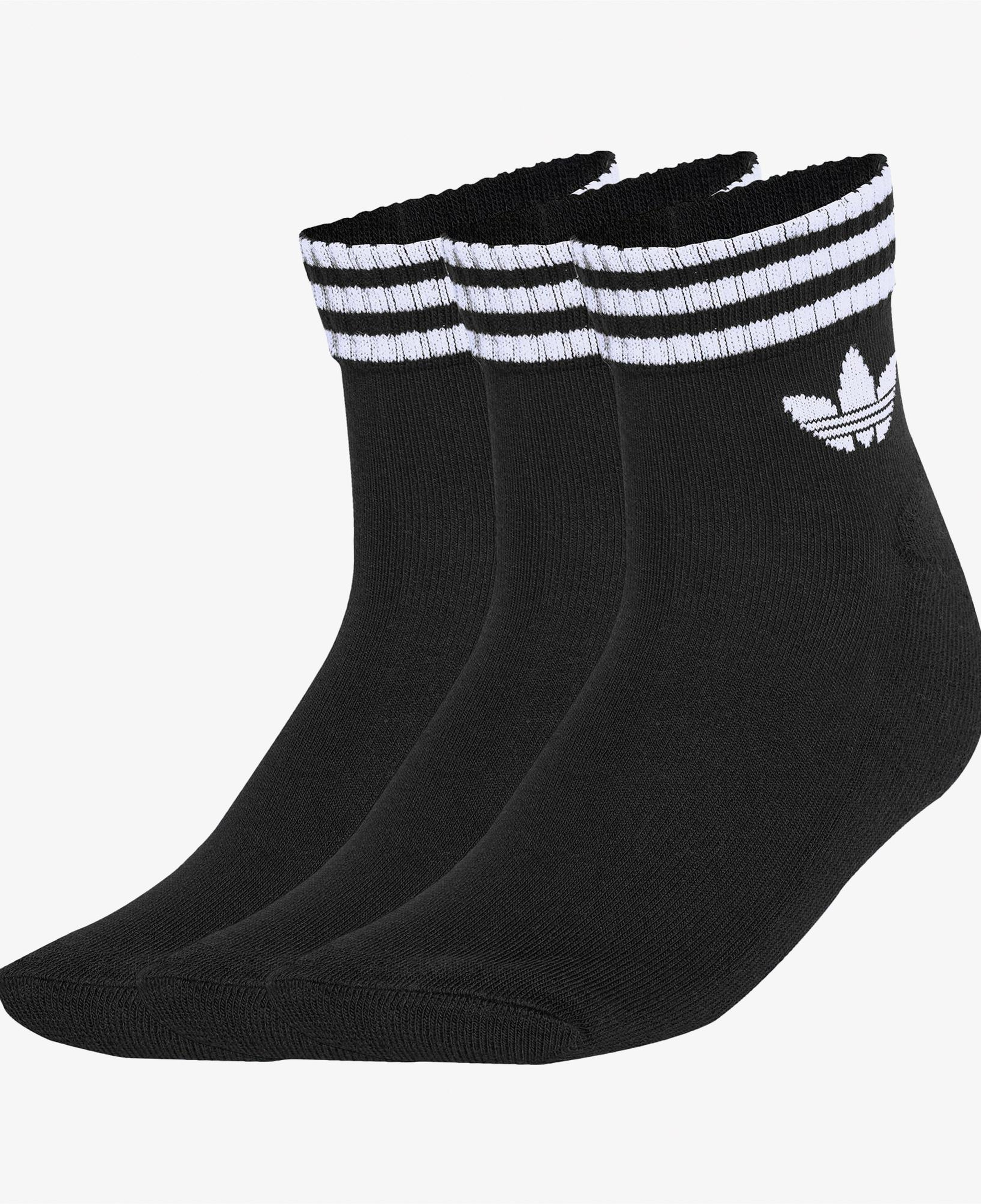 adidas 3-Stripes Ankle 3' lü Unisex Siyah Çorap