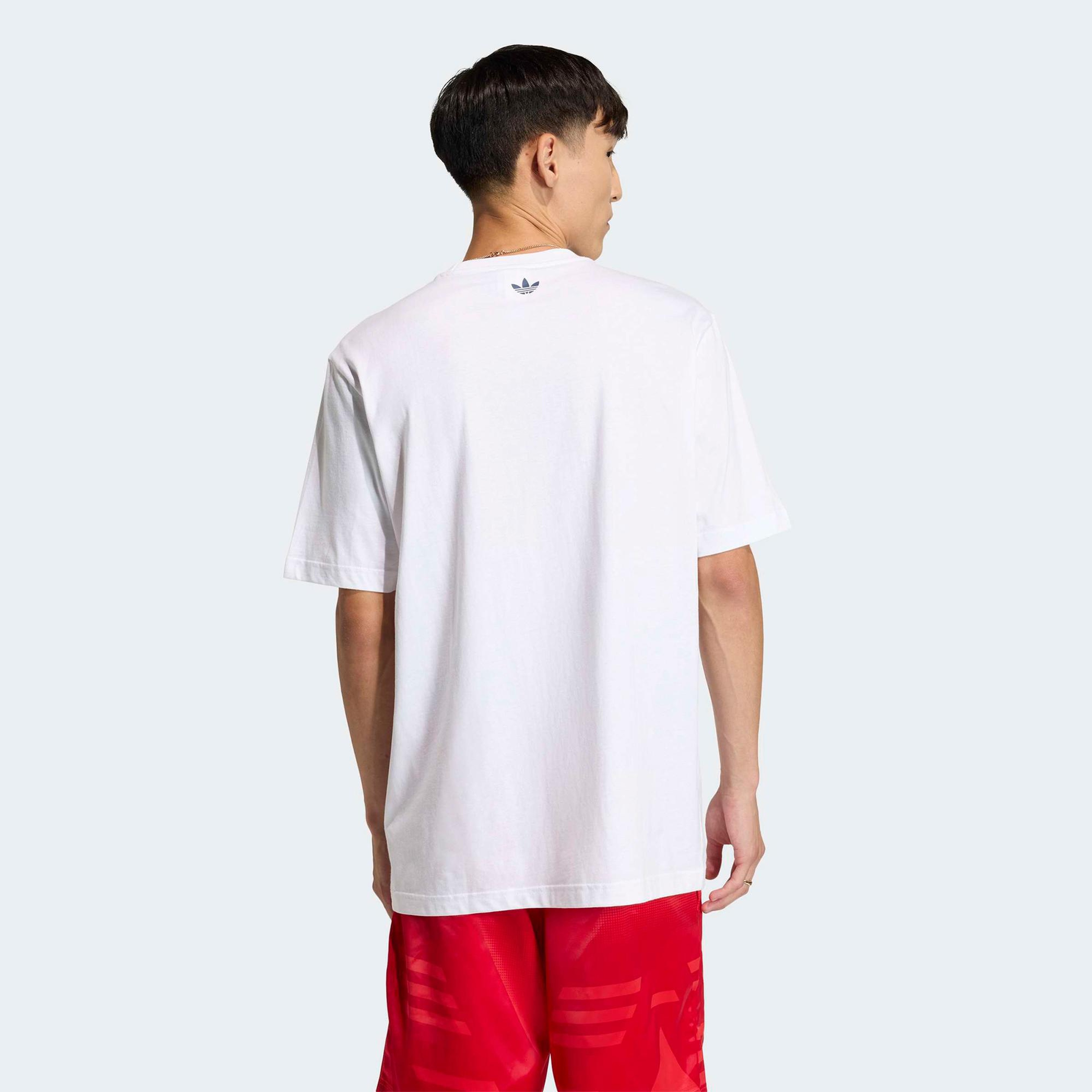 adidas GFX Erkek Beyaz T-Shirt