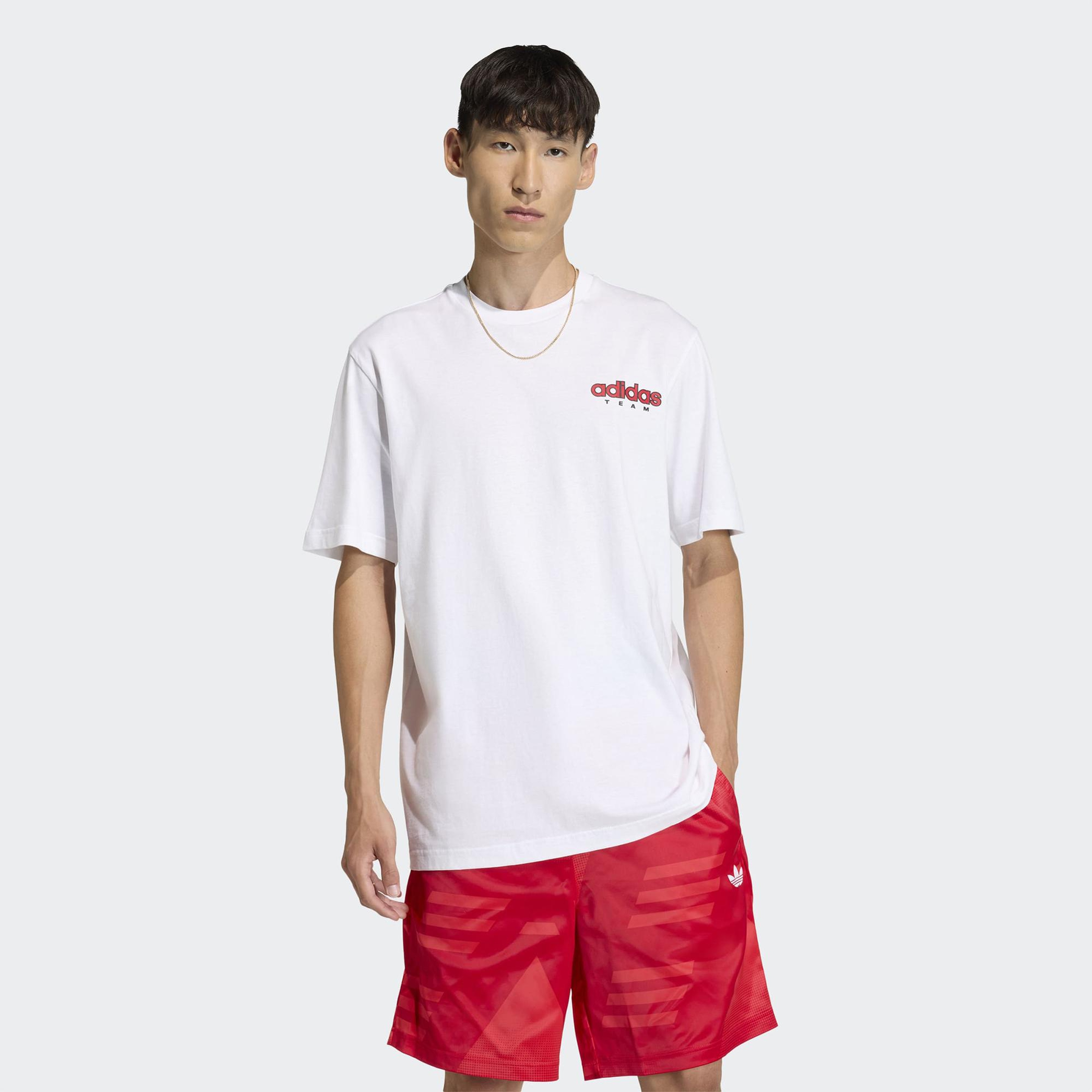 adidas GFX Erkek Beyaz T-Shirt