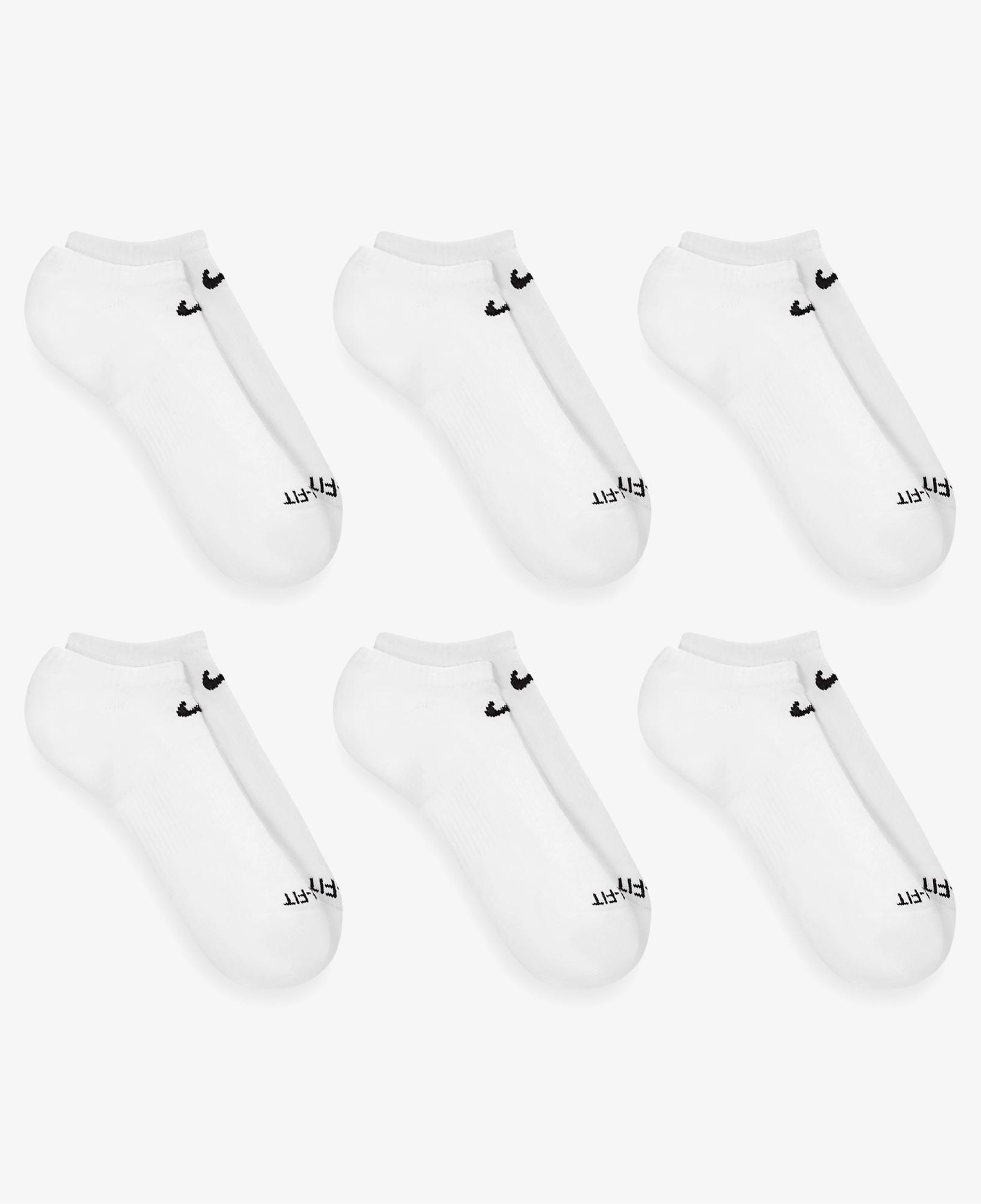 Nike Everyday Plus Cushioned Erkek Beyaz 3'lü Çorap