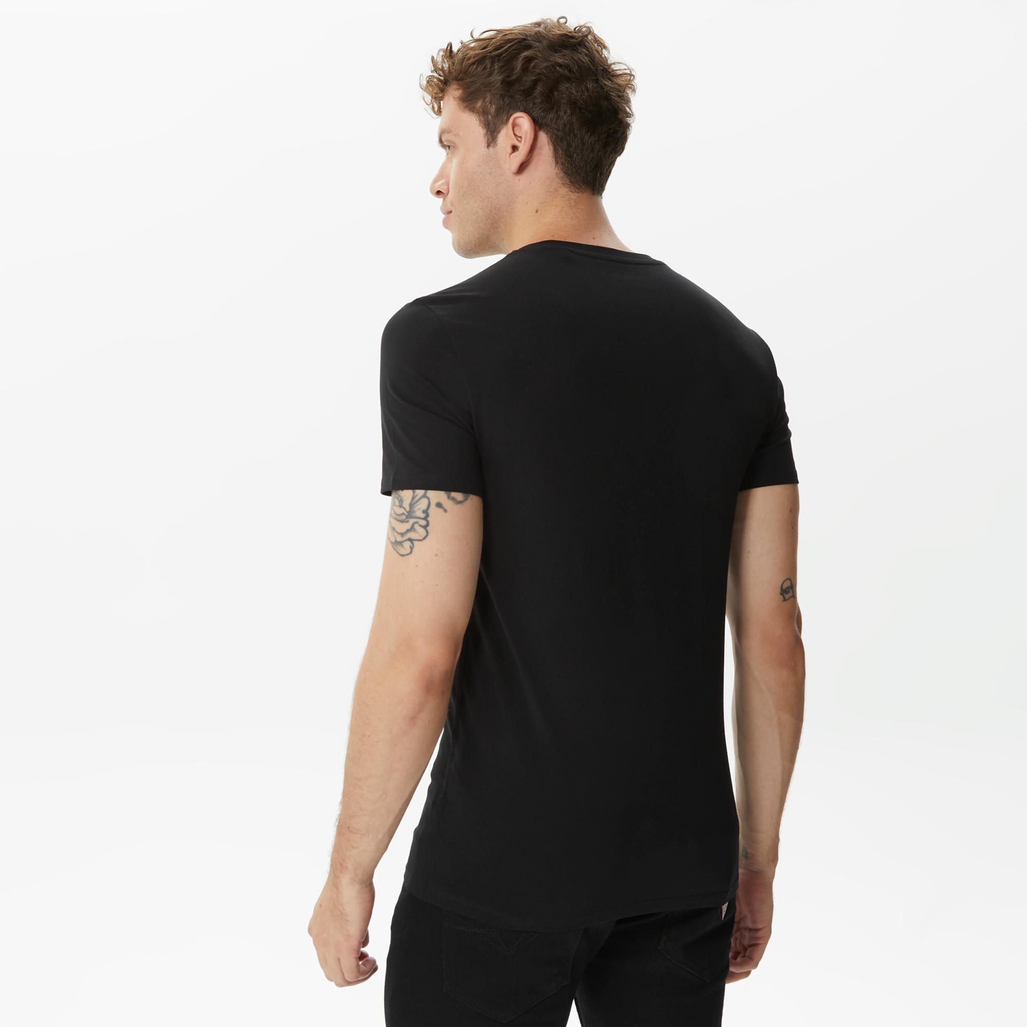 Guess Organic Stretch Jersey Erkek Siyah T-Shirt