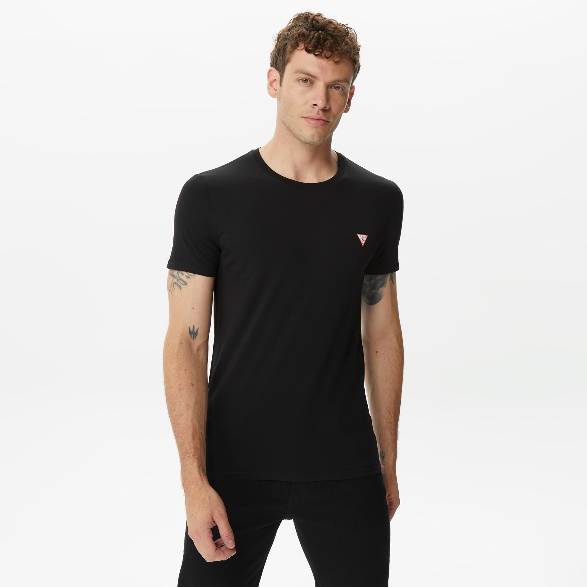 Guess Organic Stretch Jersey Erkek Siyah T-Shirt