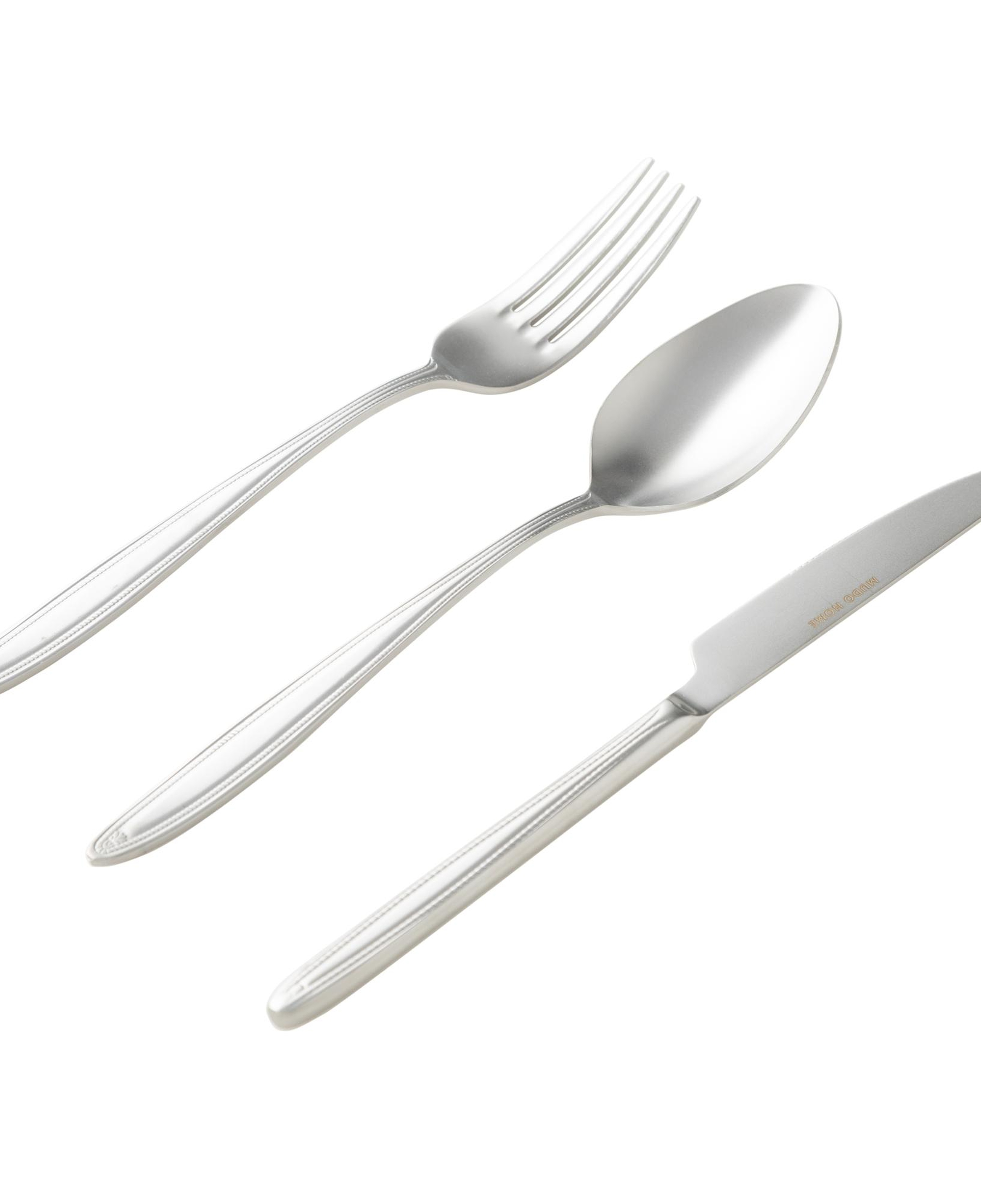 ESSEN 18 PARÇA YEMEK ÇATAL KAŞIK BIÇAK SETİ MAT GÜMÜŞ