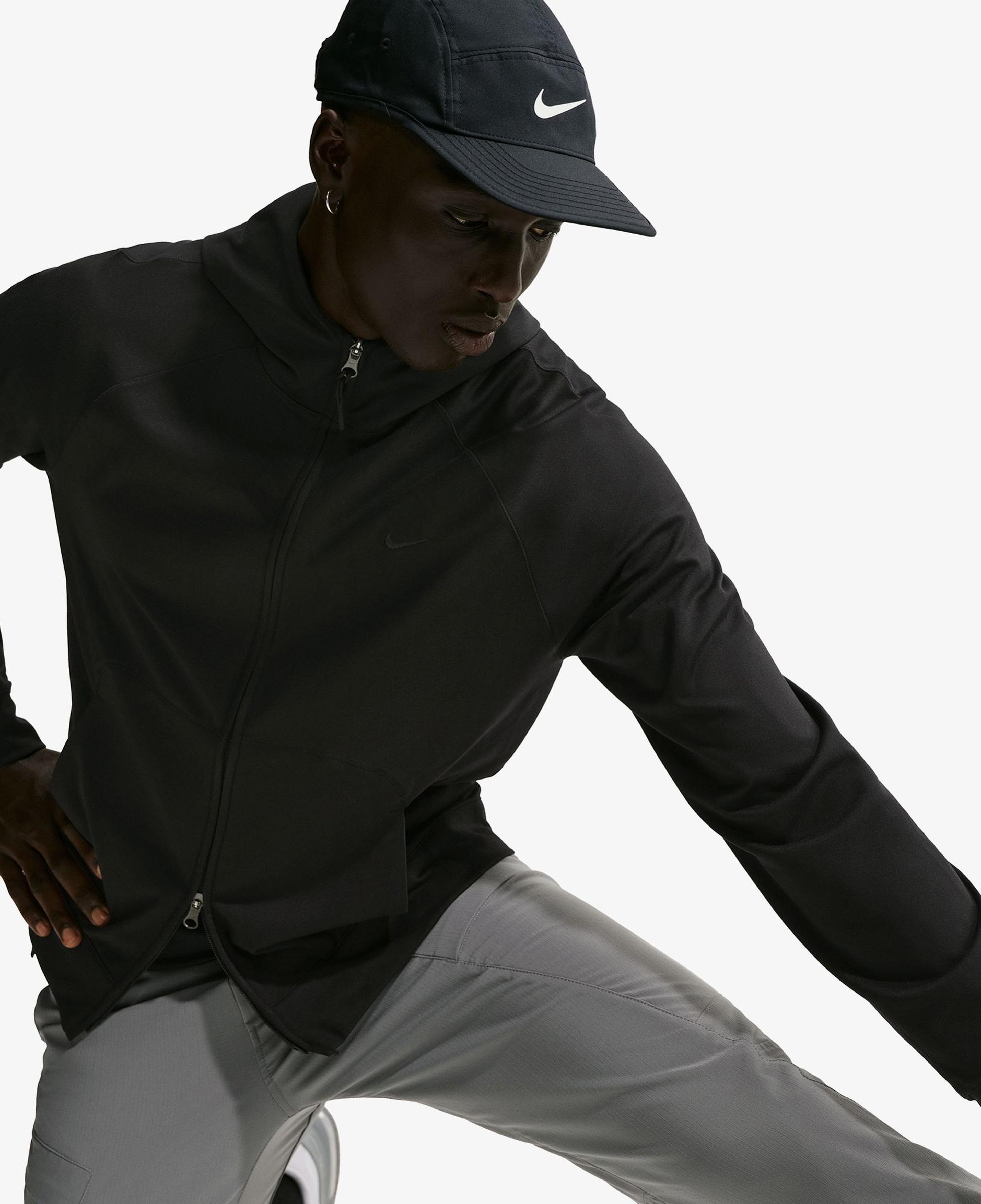 Nike Dri-Fit Primary Nano Erkek Siyah Hoodie