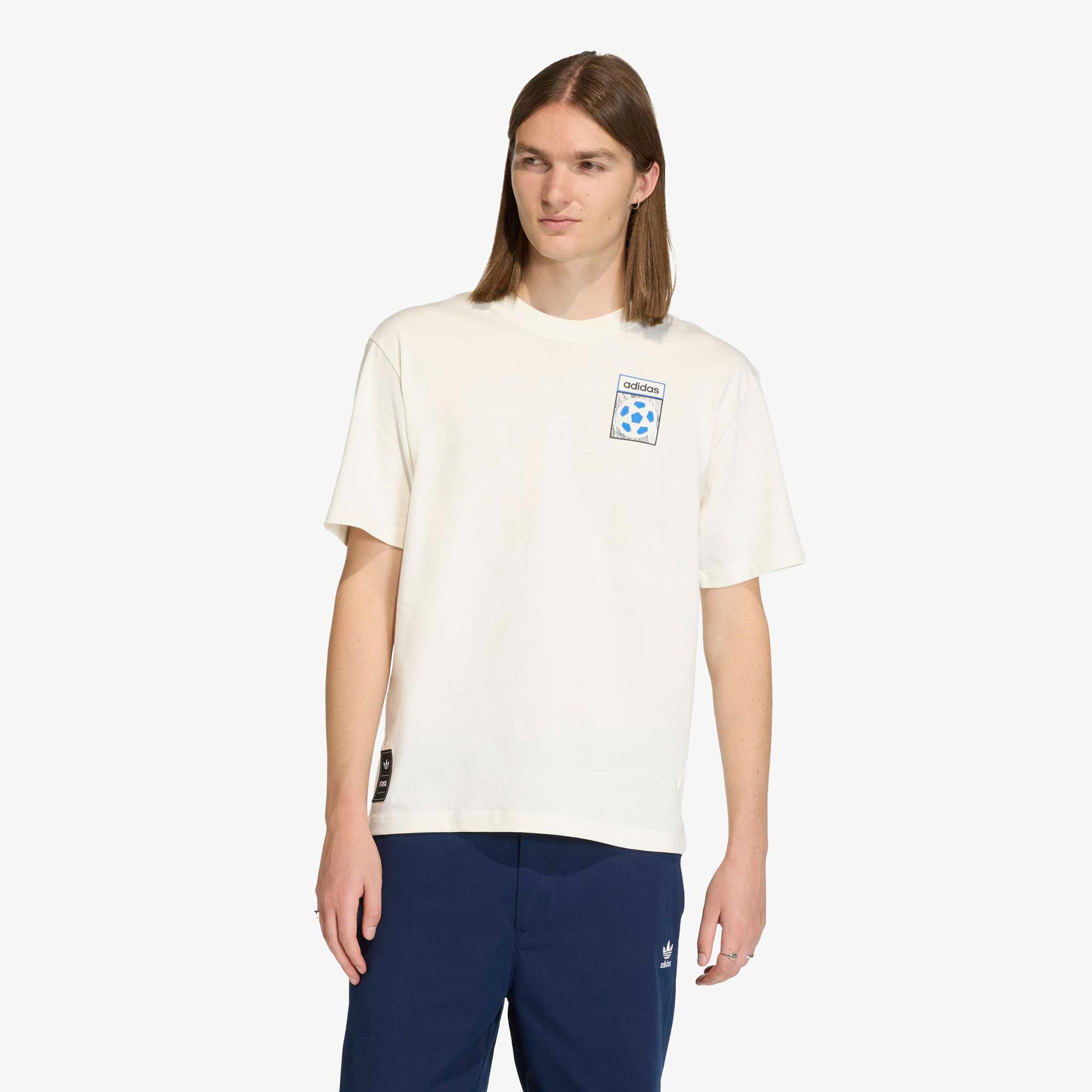 adidas Archive Country Flag Erkek Beyaz T-Shirt