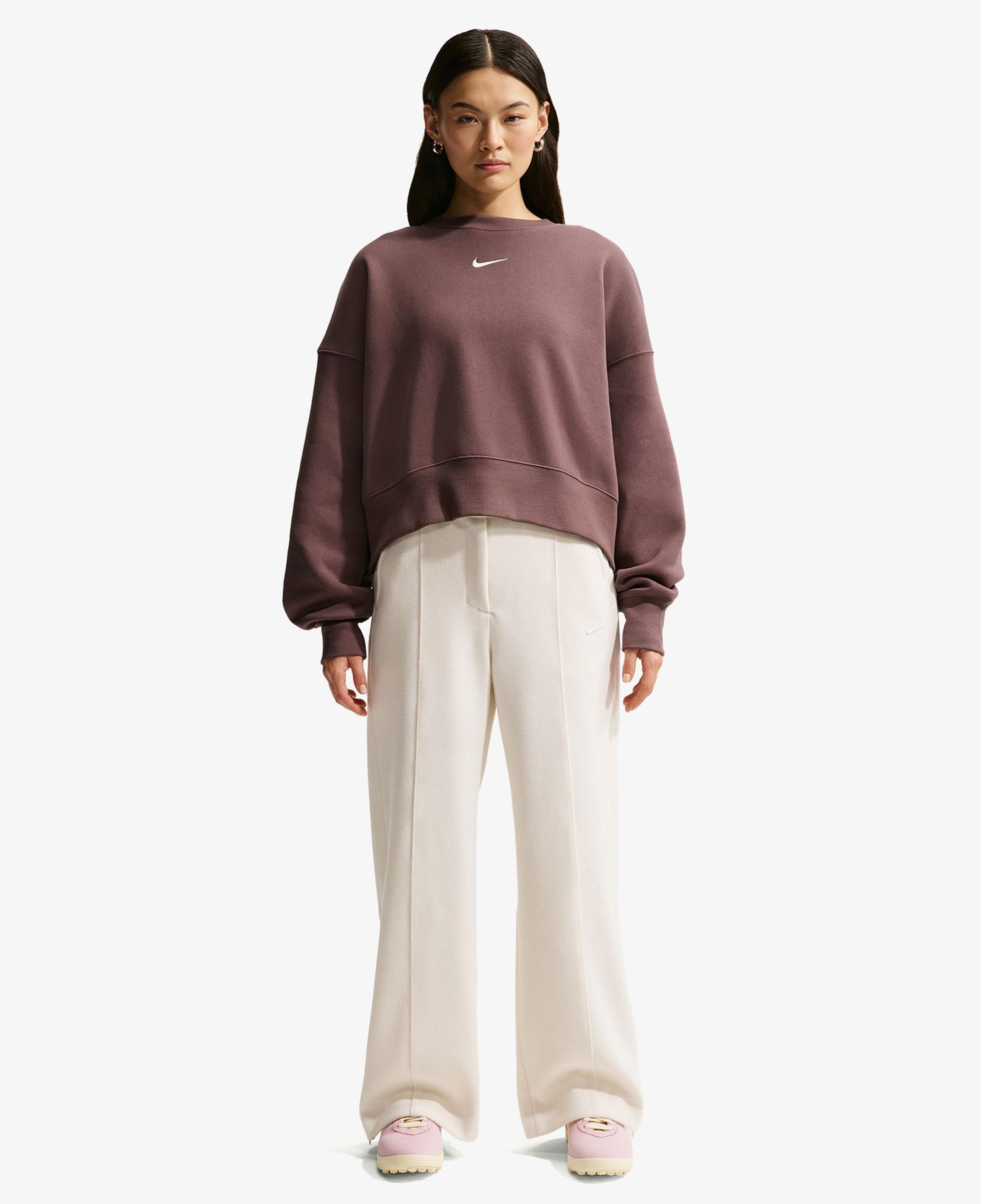 Nike Sportswear Phoenix Fleece Kadın Mor Sweatshirt