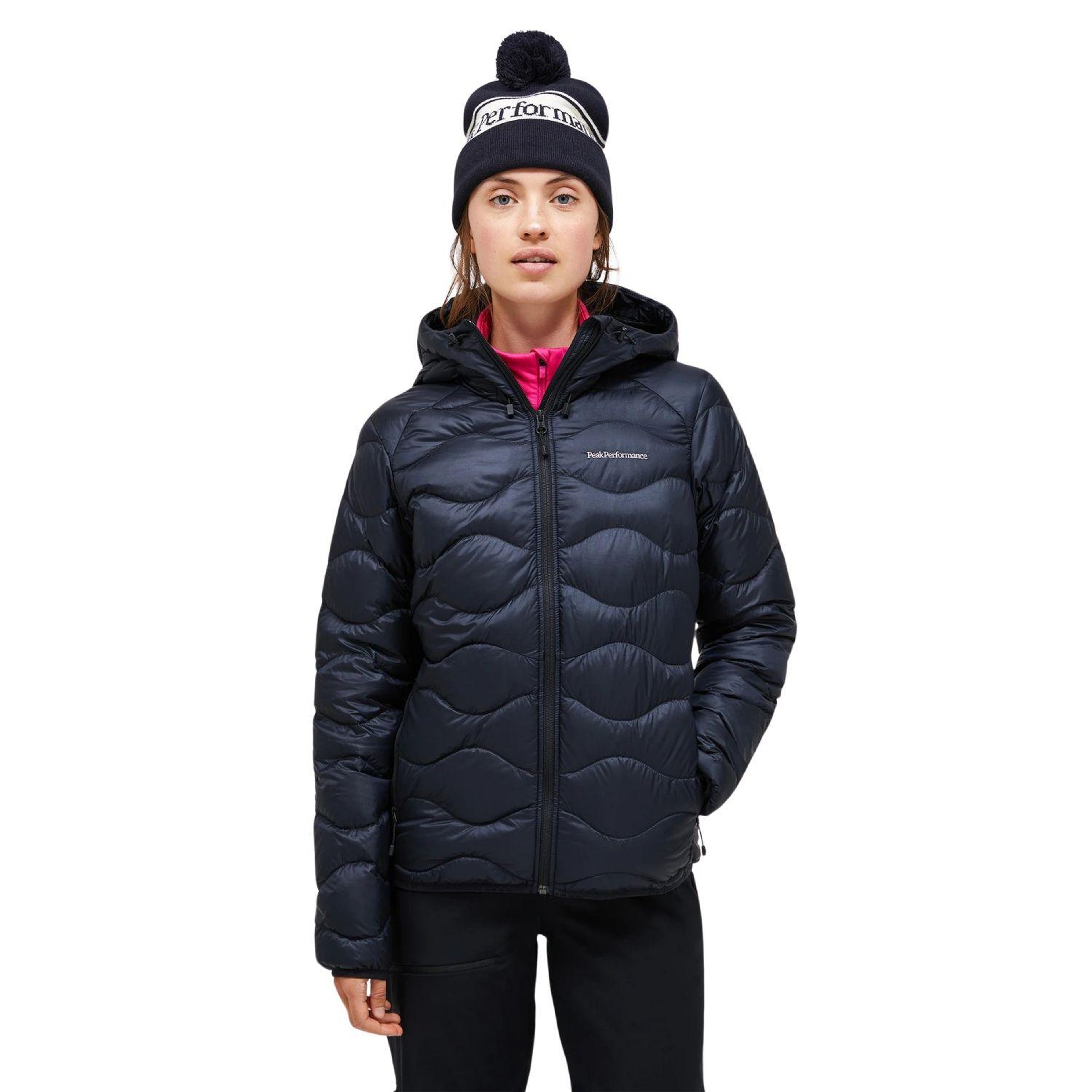 Peak Performance Helium Down Hood Jacket Kadın Siyah Outdoor Ceketi