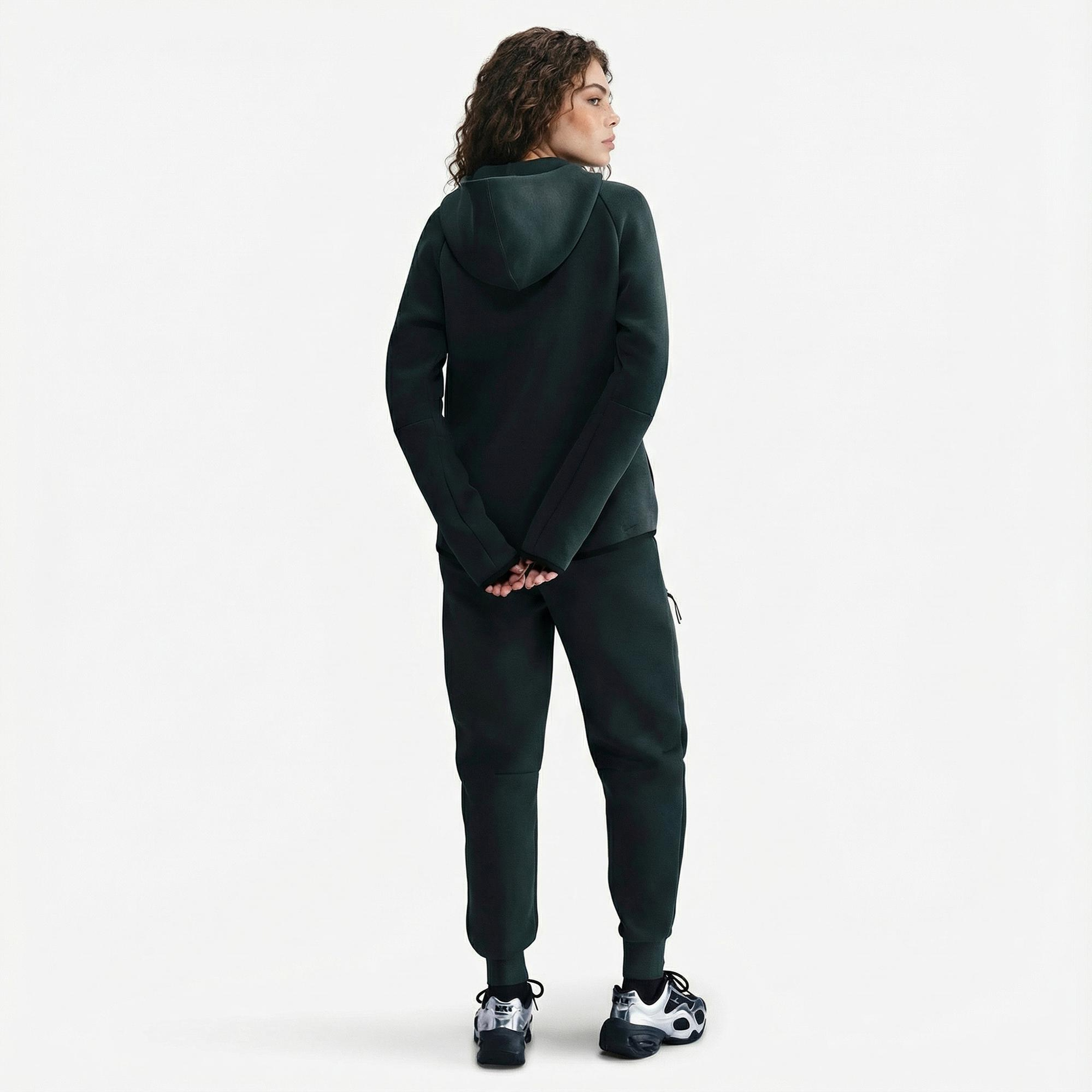 Nike Sportswear Tech Fleece Windrunner Kadın Yeşil Eşofman Üstü