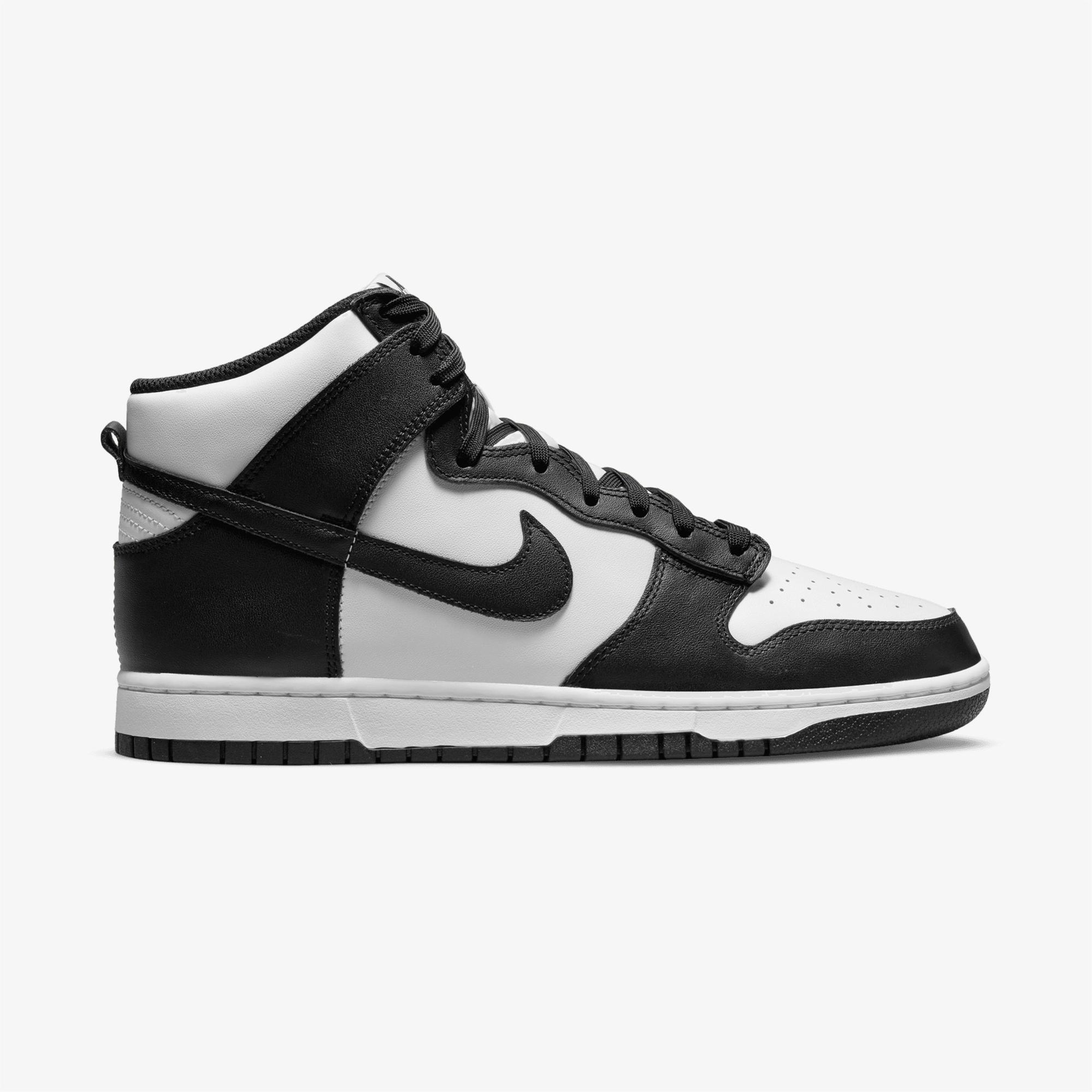 Nike Dunk Hi Retro Panda Erkek Beyaz/Siyah Spor Ayakkabı