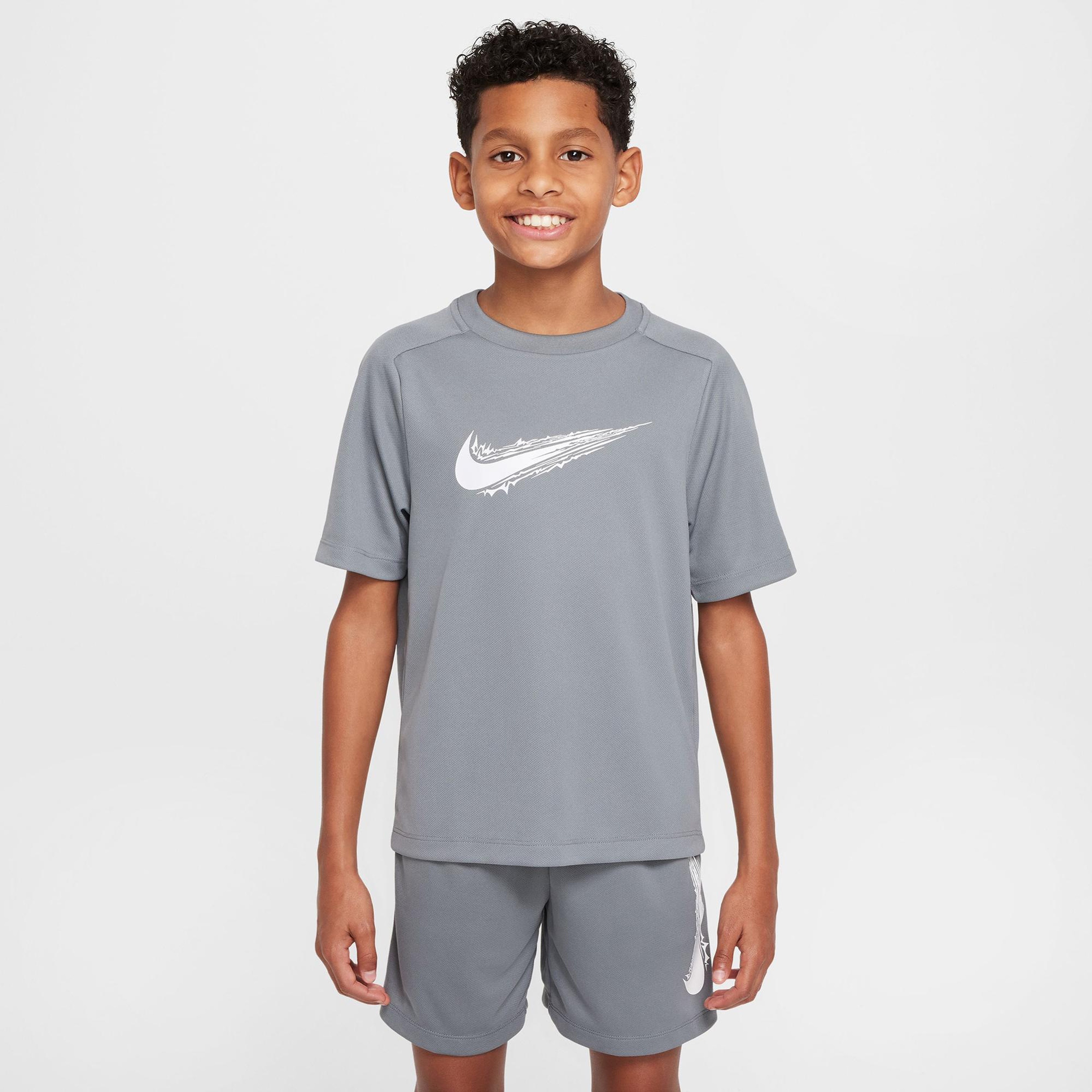 Nike Dri-Fit Multi Çocuk Gri T-Shirt