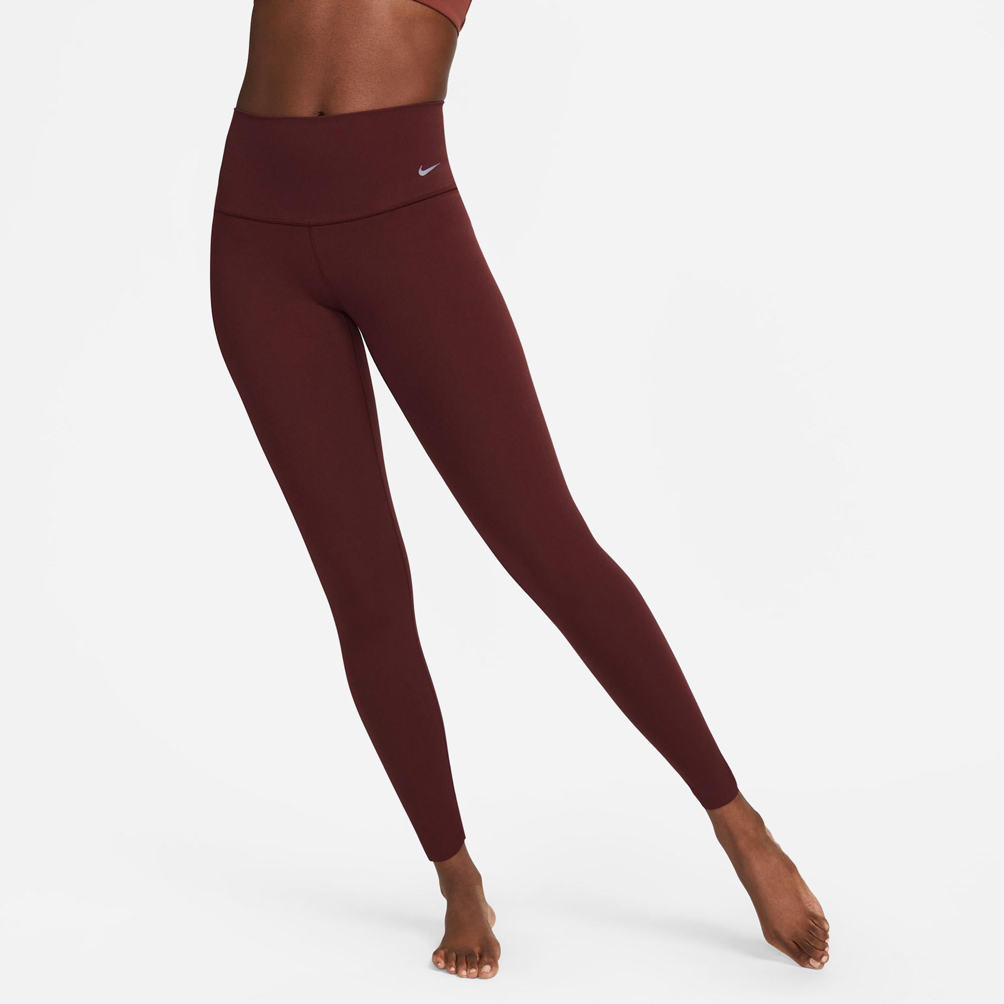 Nike Dri-Fit Zenvy High RiseKadın Bordo Tayt