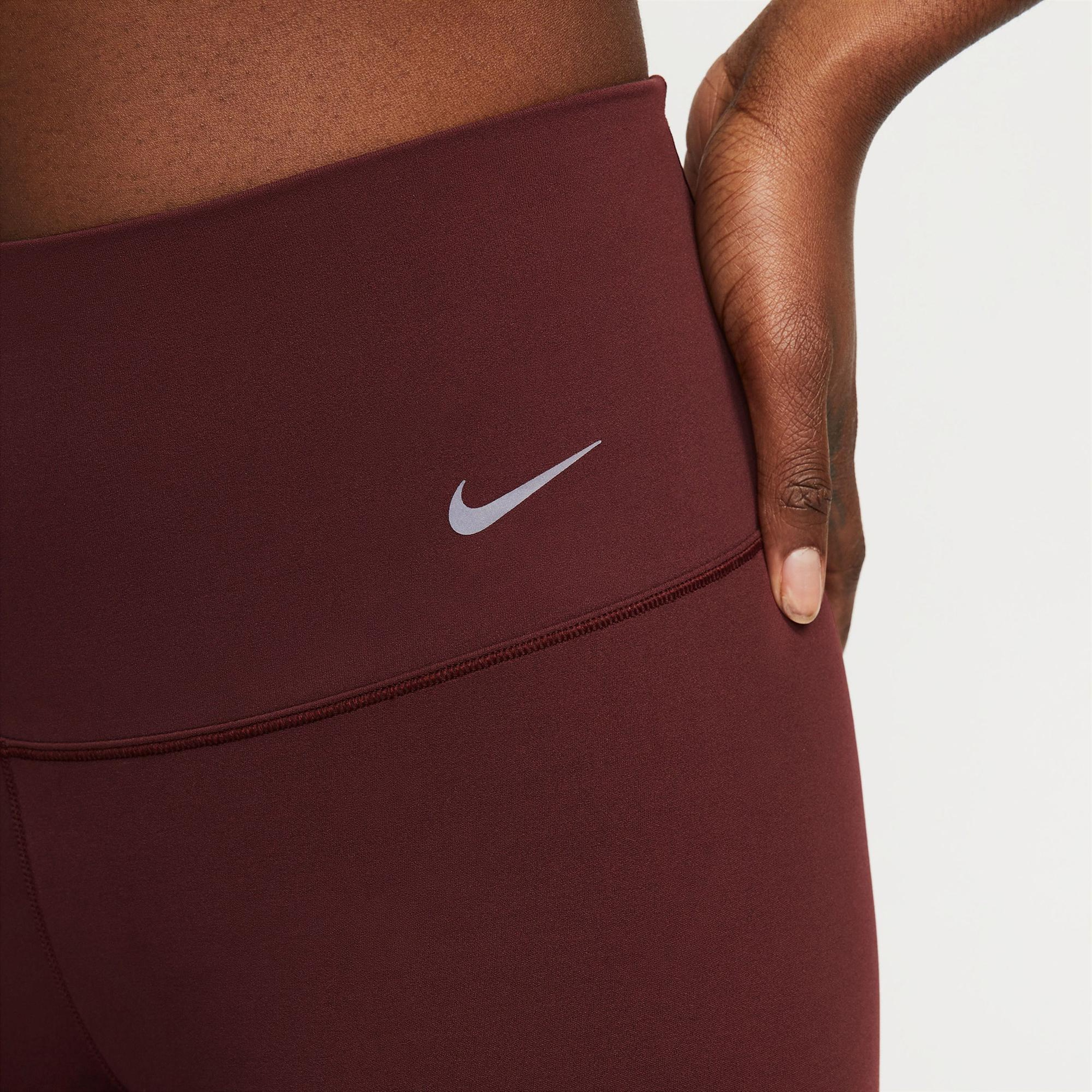 Nike Dri-Fit Zenvy High RiseKadın Bordo Tayt