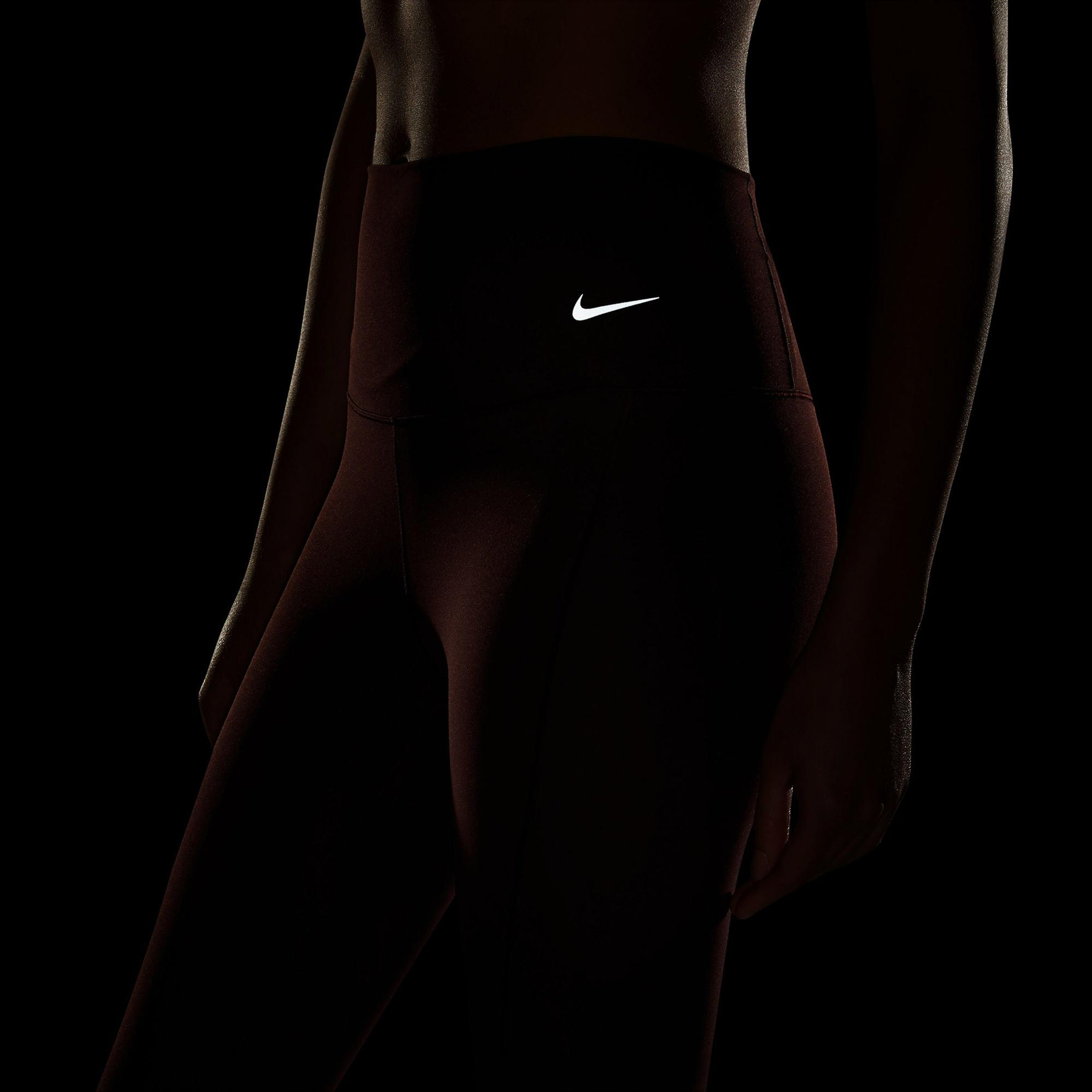 Nike Dri-Fit Zenvy High RiseKadın Bordo Tayt