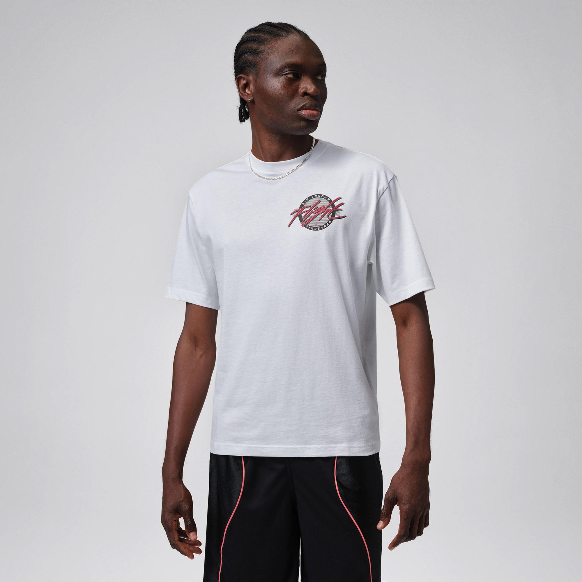 Jordan Flight Crew Erkek Beyaz T-Shirt
