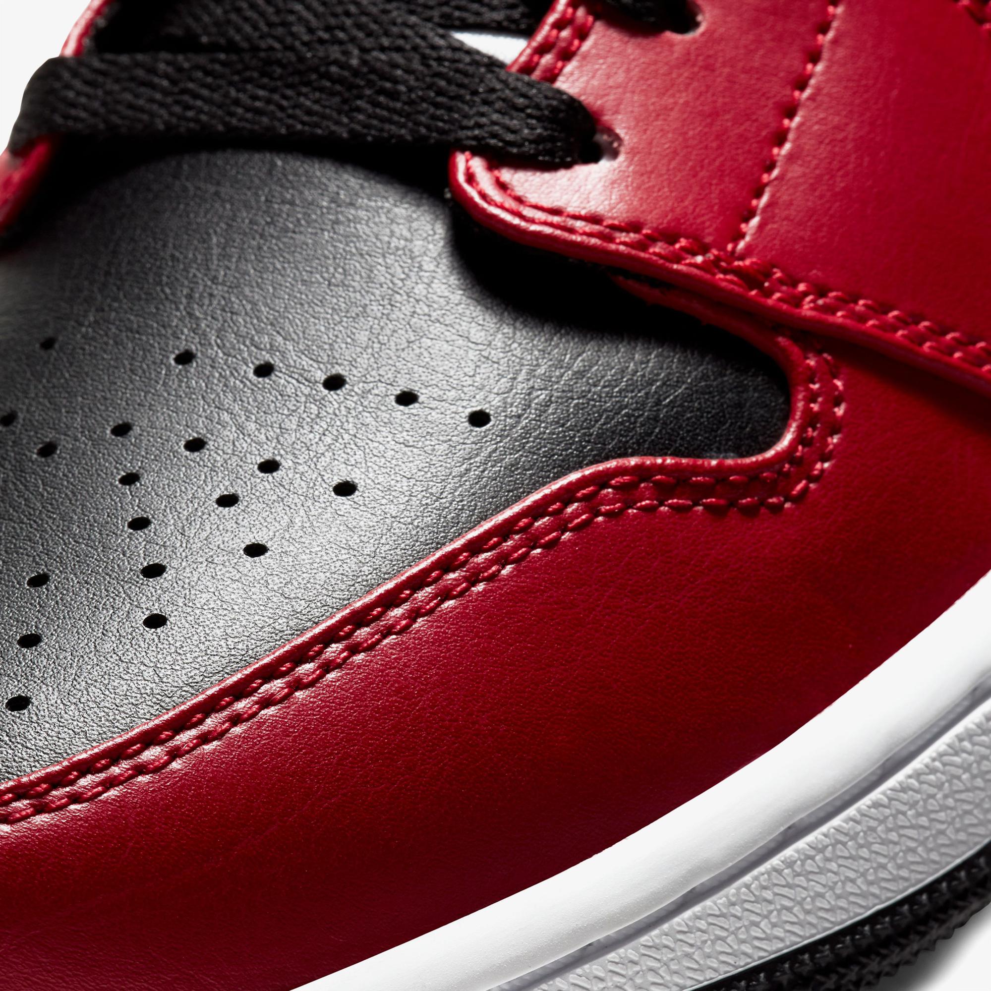 Jordan Air 1 Mid Erkek Kırmızı Spor Ayakkabı