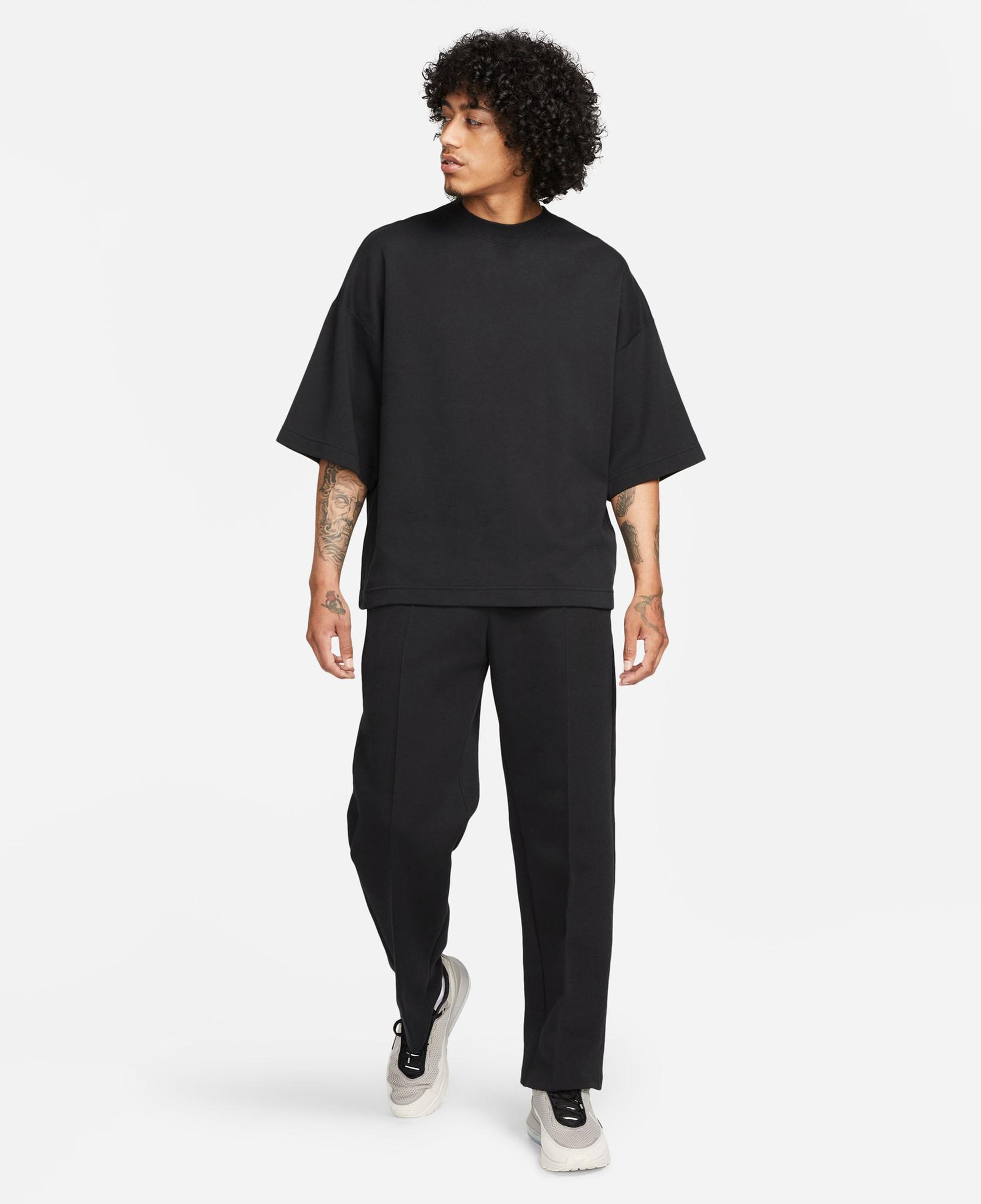 Nike Tech Fleece Erkek Siyah T-Shirt