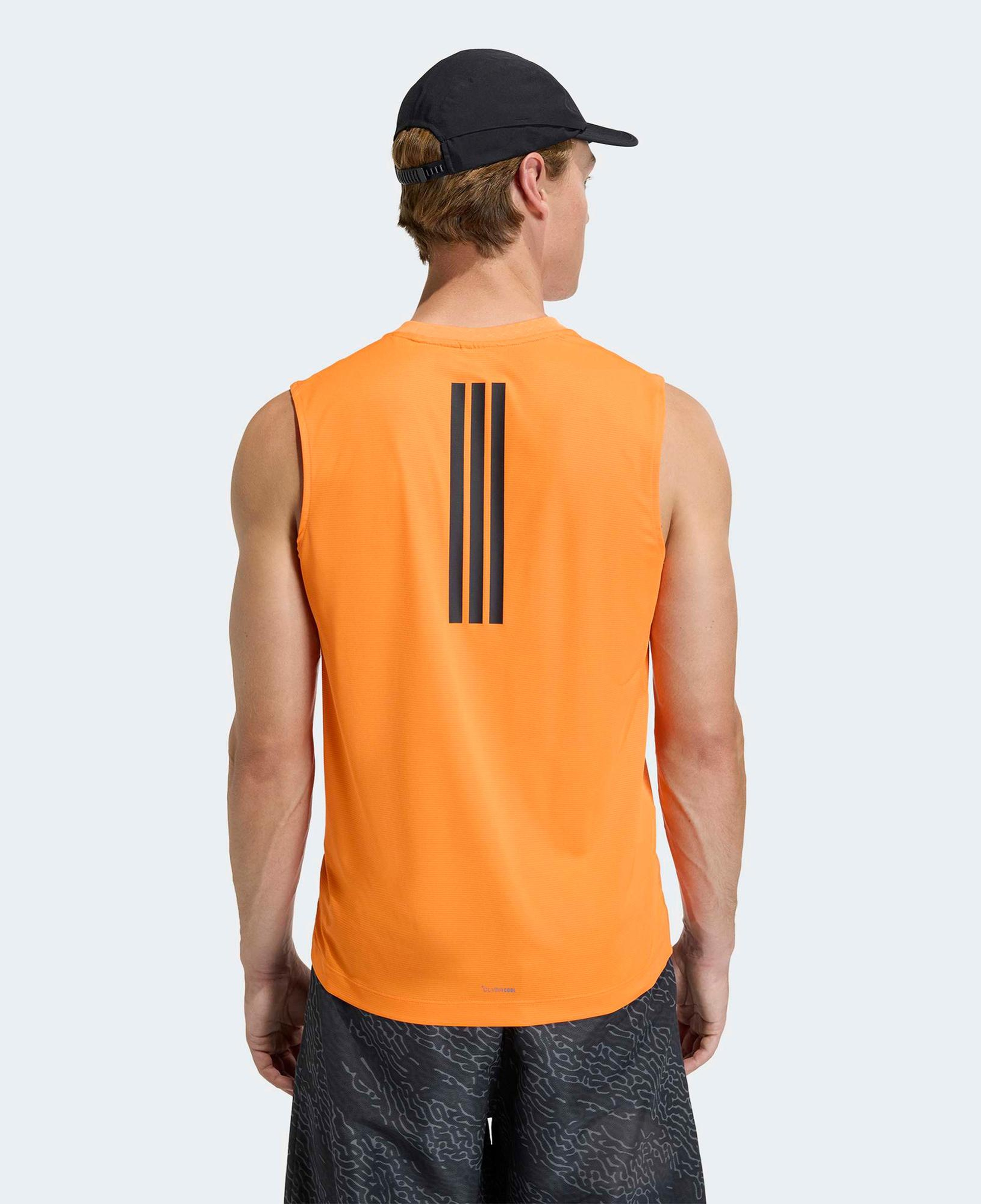 adidas Power 3-Stripes Erkek Turuncu Kolsuz T-Shirt