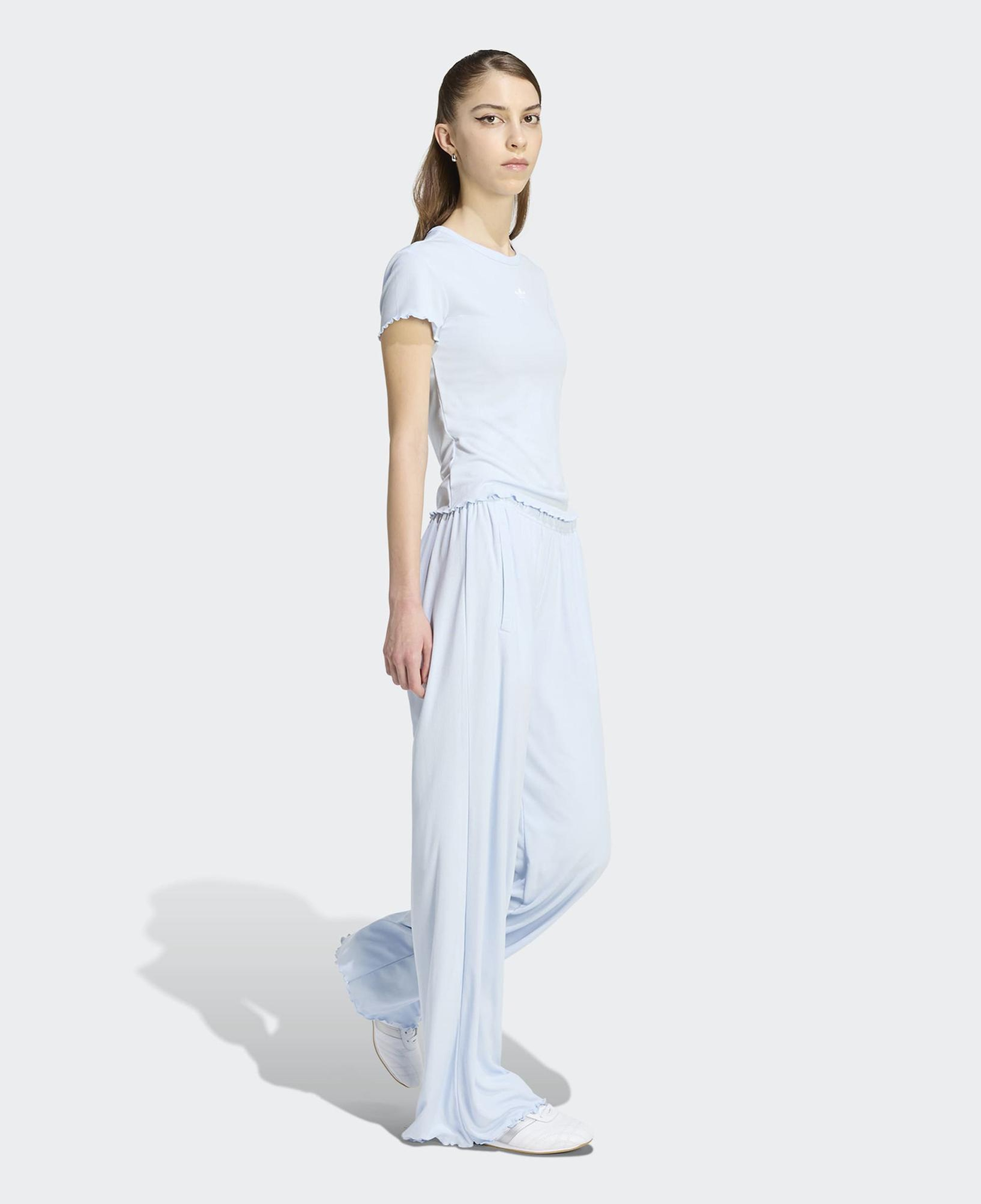 adidas Essentials Scalloped Kadın Mavi T-Shirt