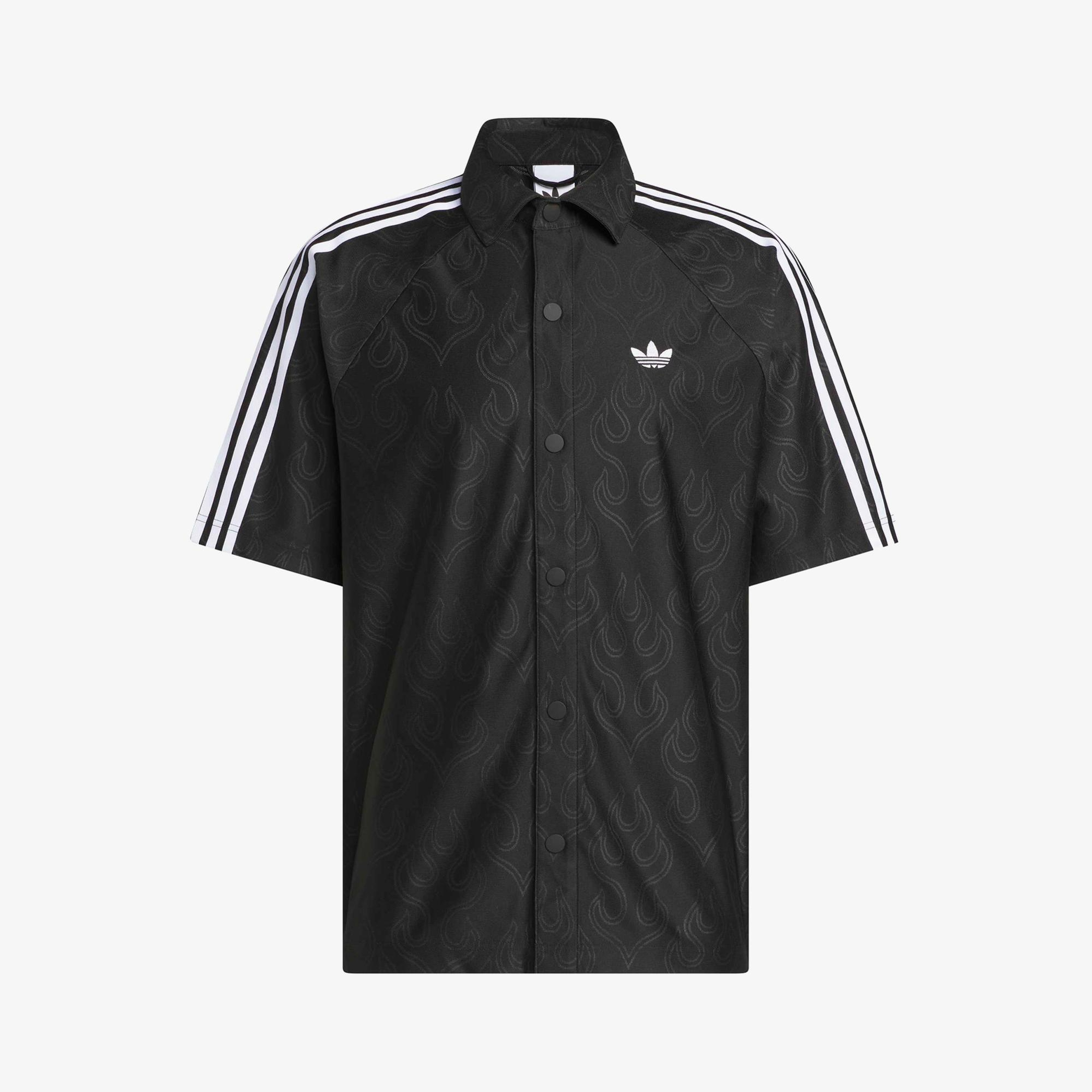 adidas Jacquard Unisex Siyah Gömlek