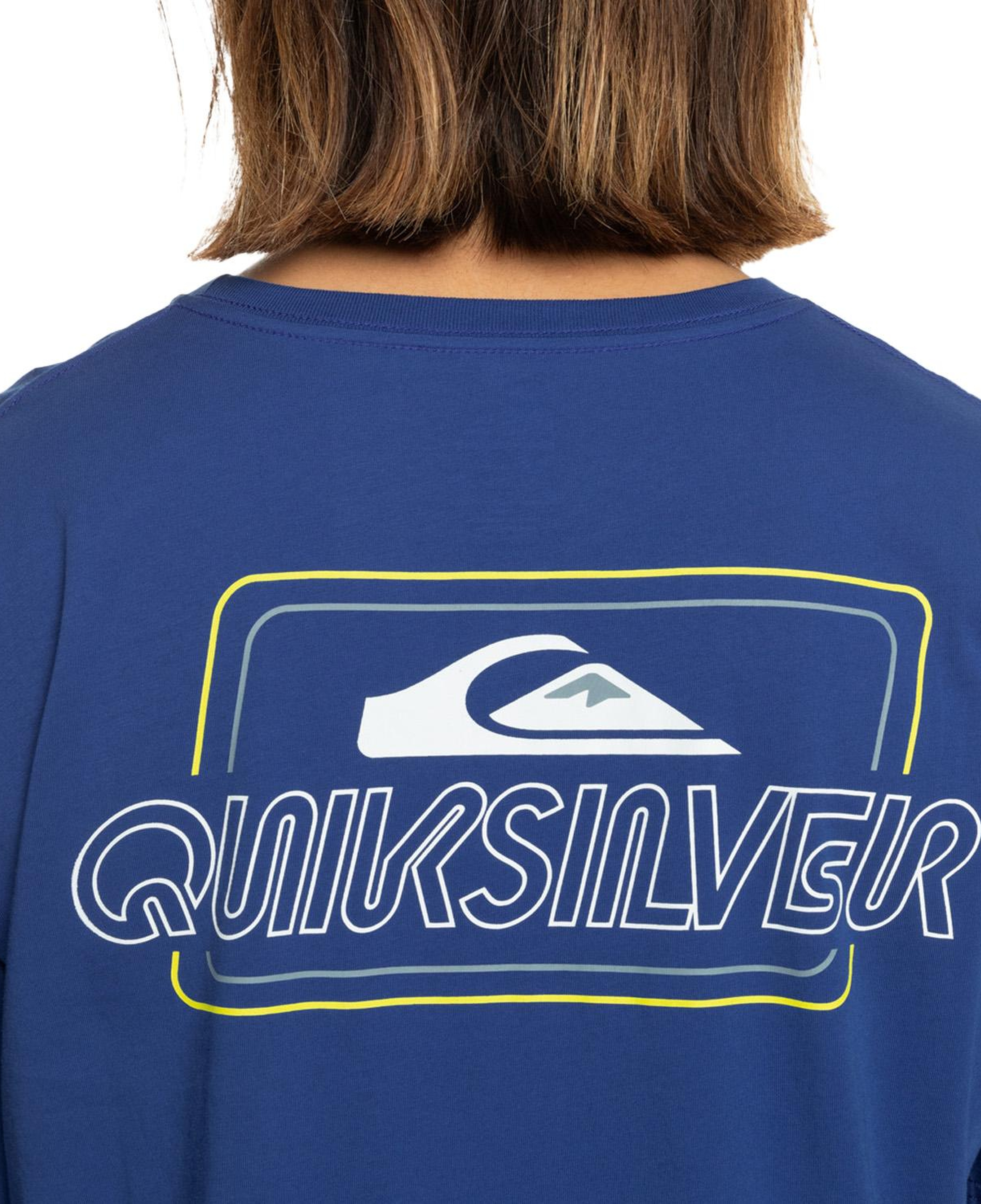 Quiksilver Line By Line Erkek Mavi Tişört
