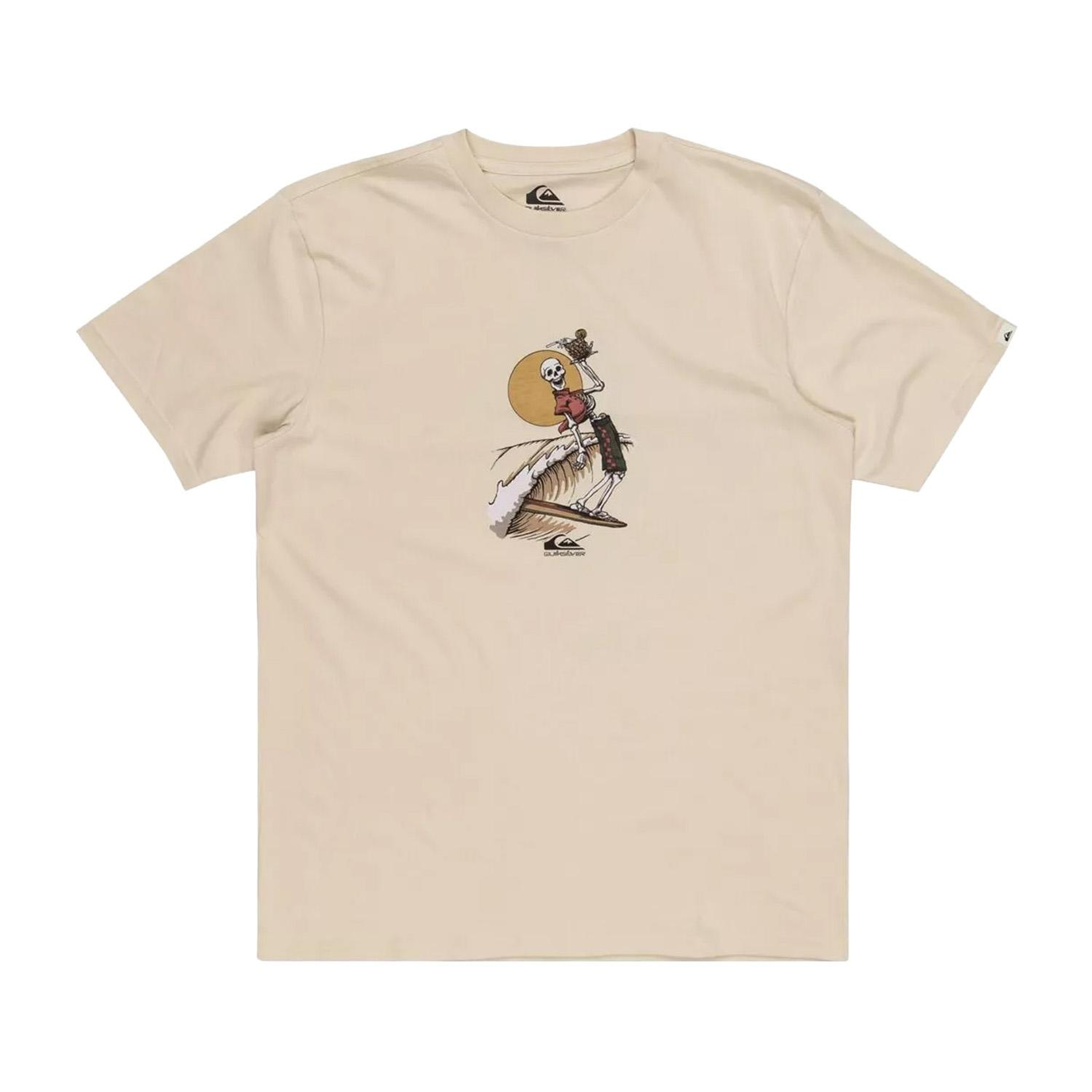 Quiksilver Neverending Surf Erkek Bej Tişört