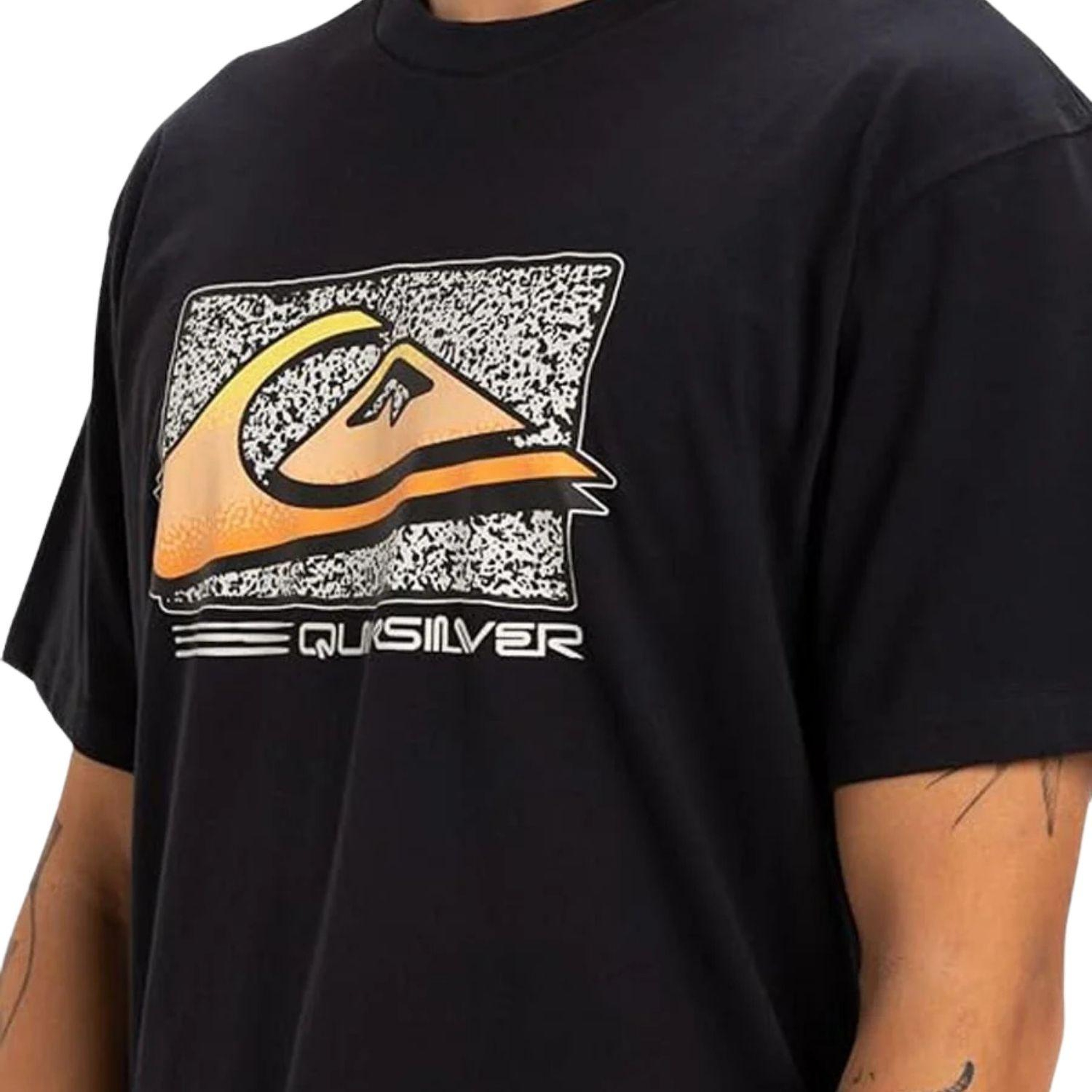 Quiksilver Retro Fade Erkek Siyah Tişört