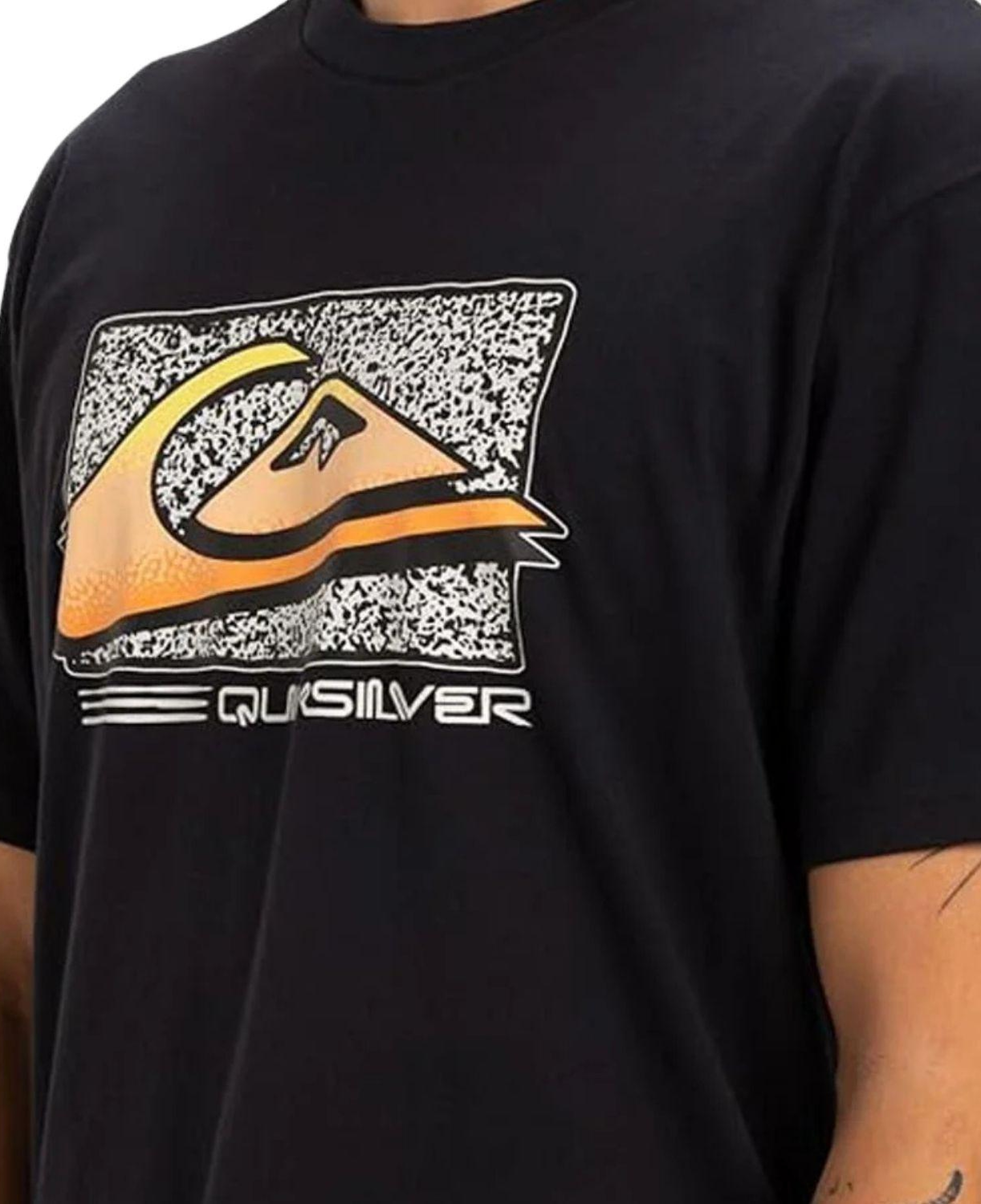 Quiksilver Retro Fade Erkek Siyah Tişört