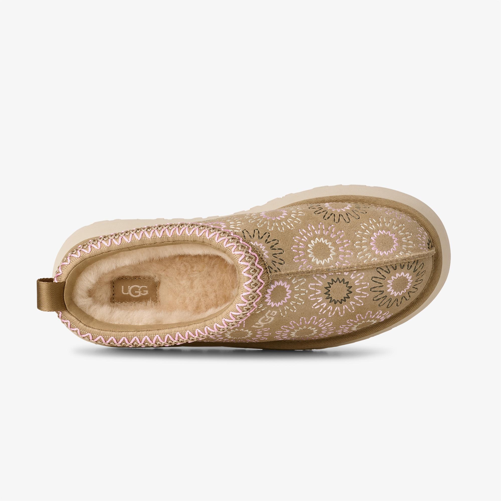 UGG Tazz Sun Stitch Kadın Beyaz Terlik 1178193-MDSD | FashFed