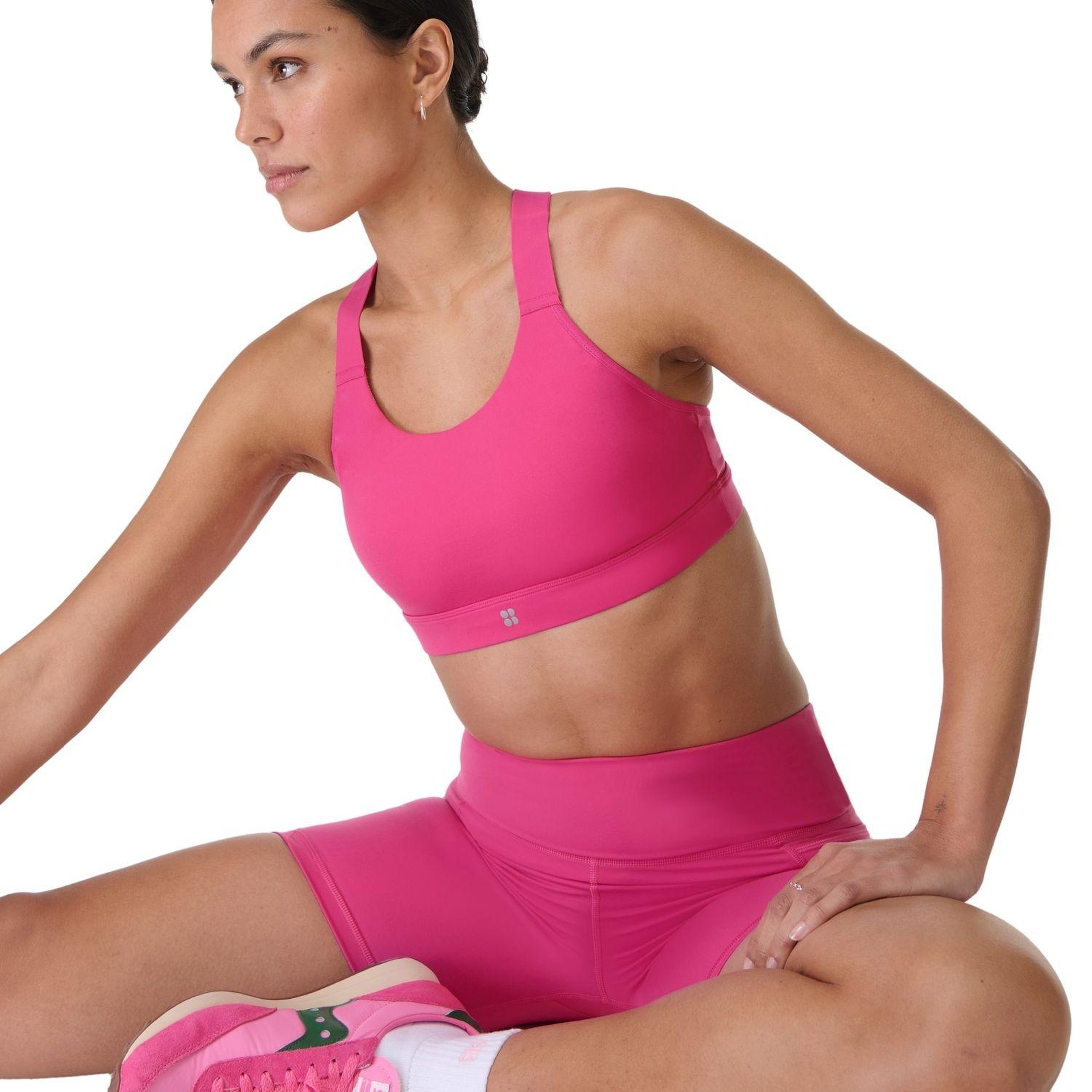 Sweaty Betty Power Medium Support Sports Br Kadın Gri Fitness Bra