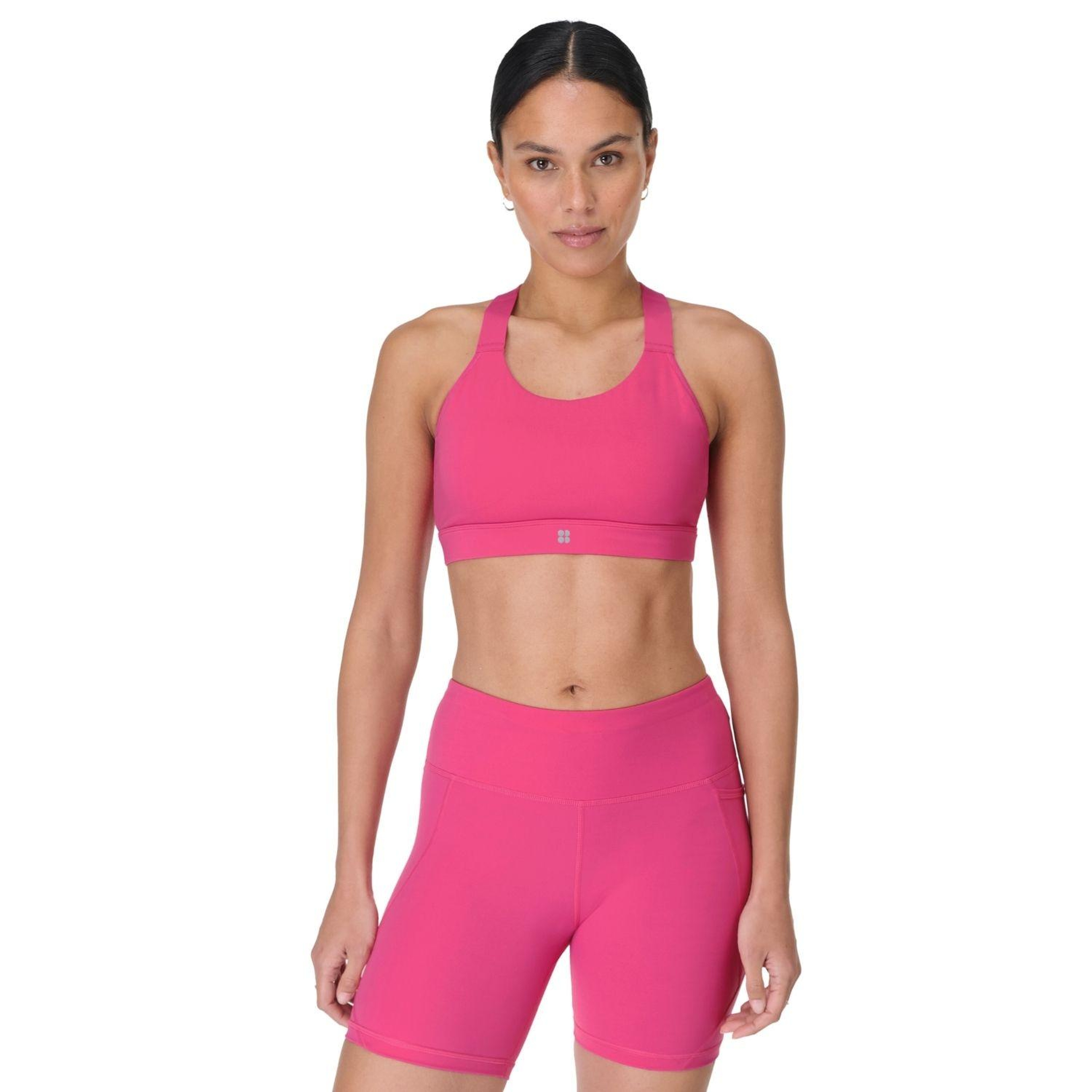 Sweaty Betty Power Medium Support Sports Br Kadın Gri Fitness Bra